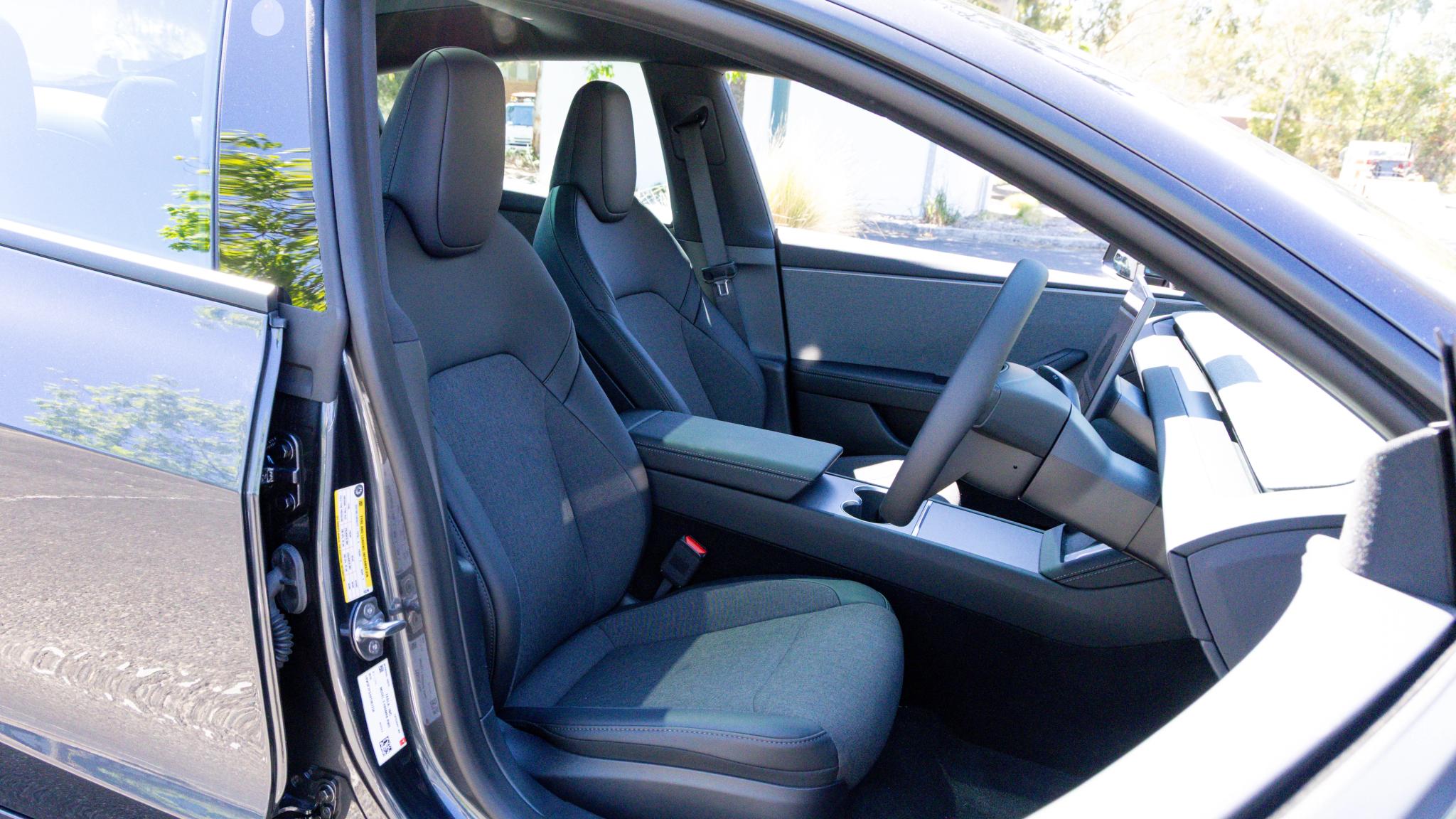 2027 Tesla Model 3 Rear-Wheel Drive front seats