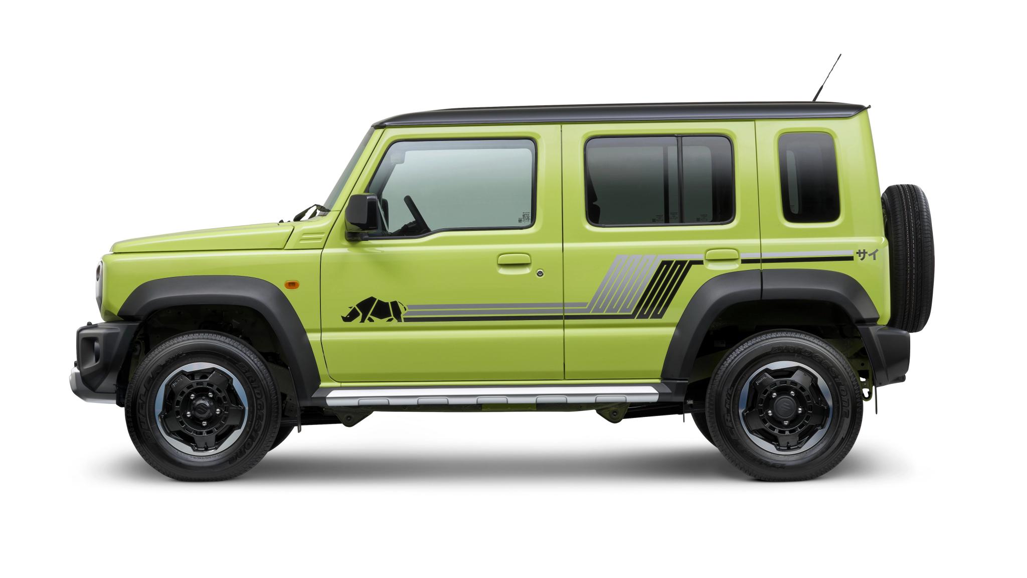 2026 Suzuki Jimny Rhino in Kinetic Yellow side