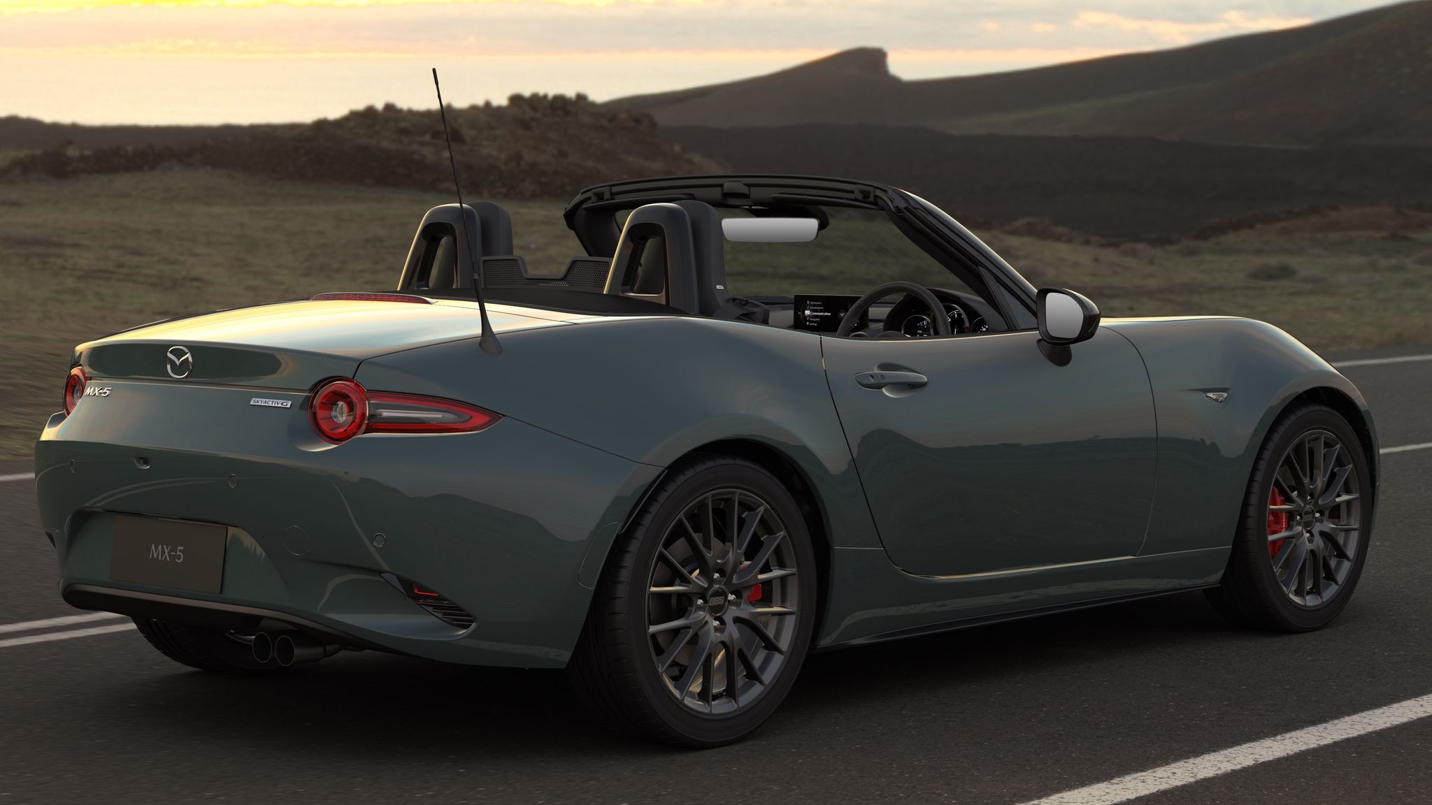2026 Mazda MX-5 Roadster in new Zinc Green Metallic paint