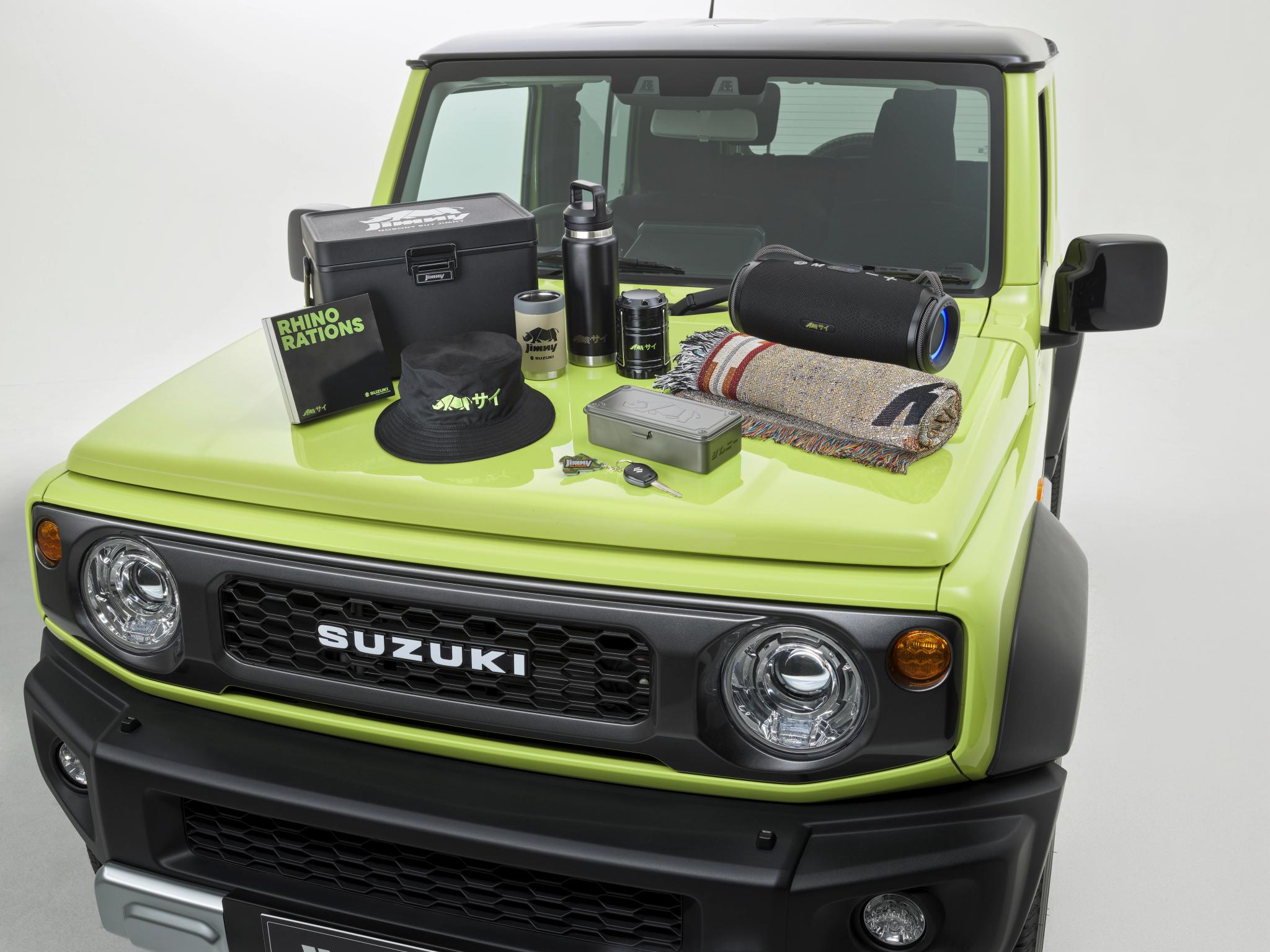 2026 Suzuki Jimny Rhino in Kinetic Yellow delivery pack