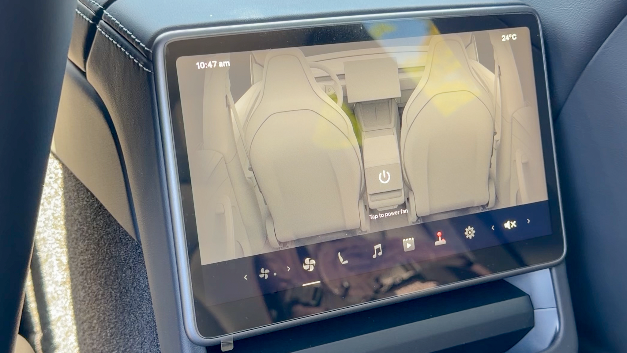 2026 Tesla Model Y Performance rear screen