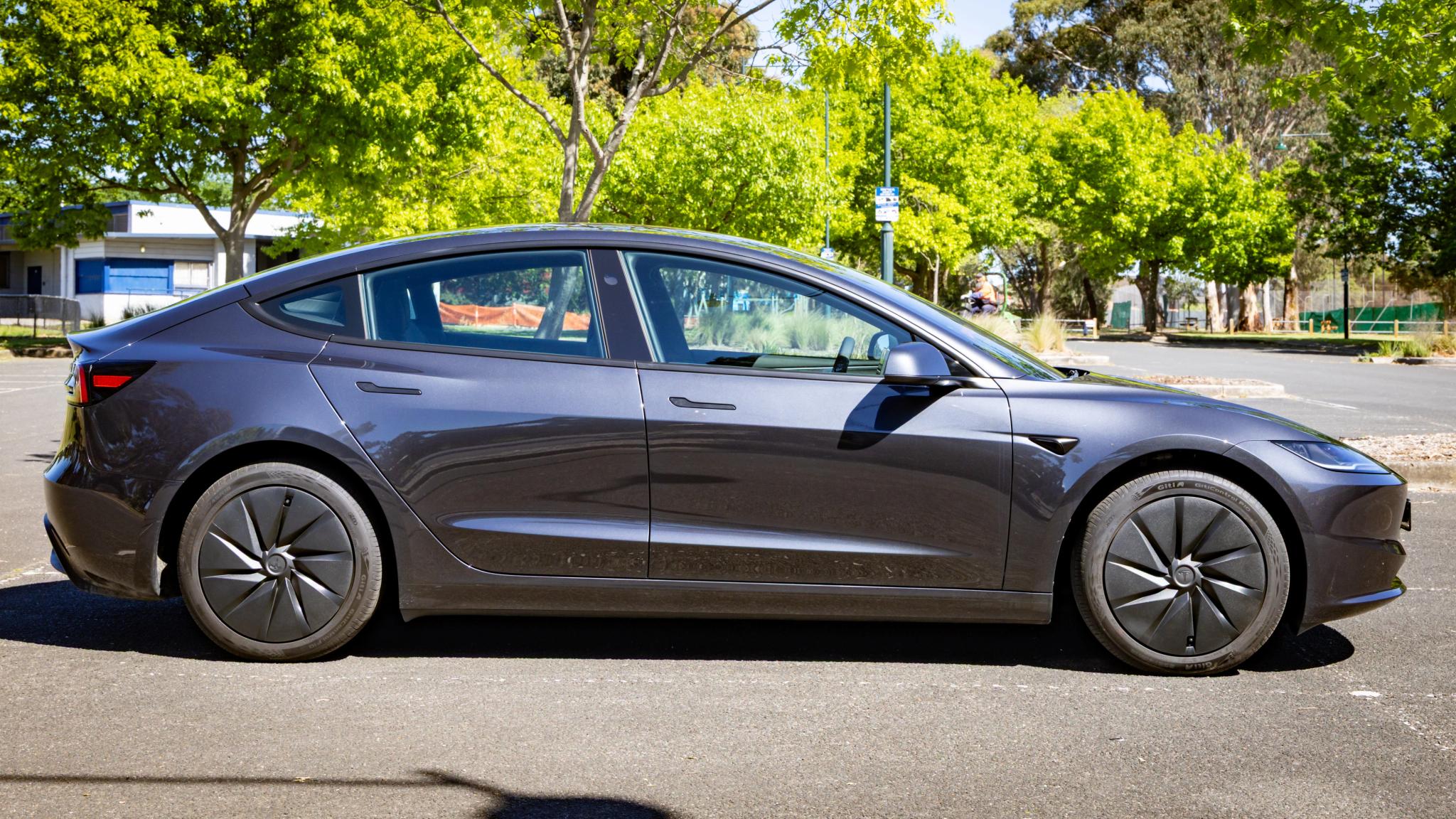 2027 Tesla Model 3 Rear-Wheel Drive side profile