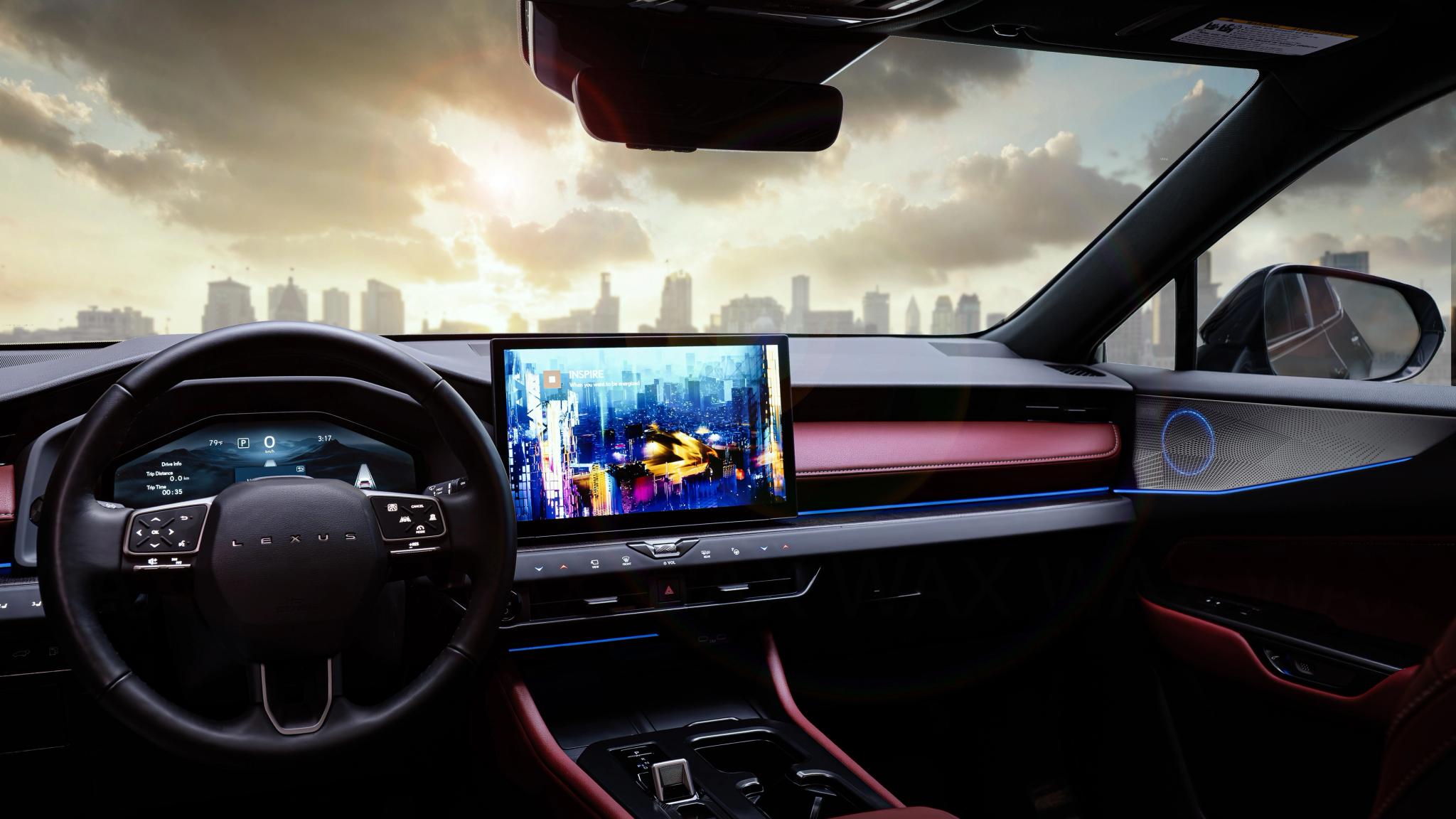 2027 Lexus NX medium SUV interior dashboard