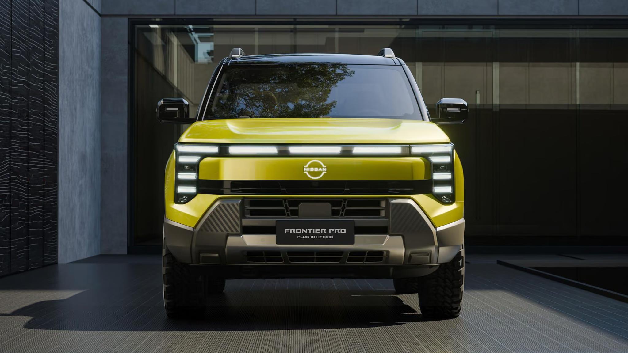 Nissan Frontier Pro plug-in hybrid ute front