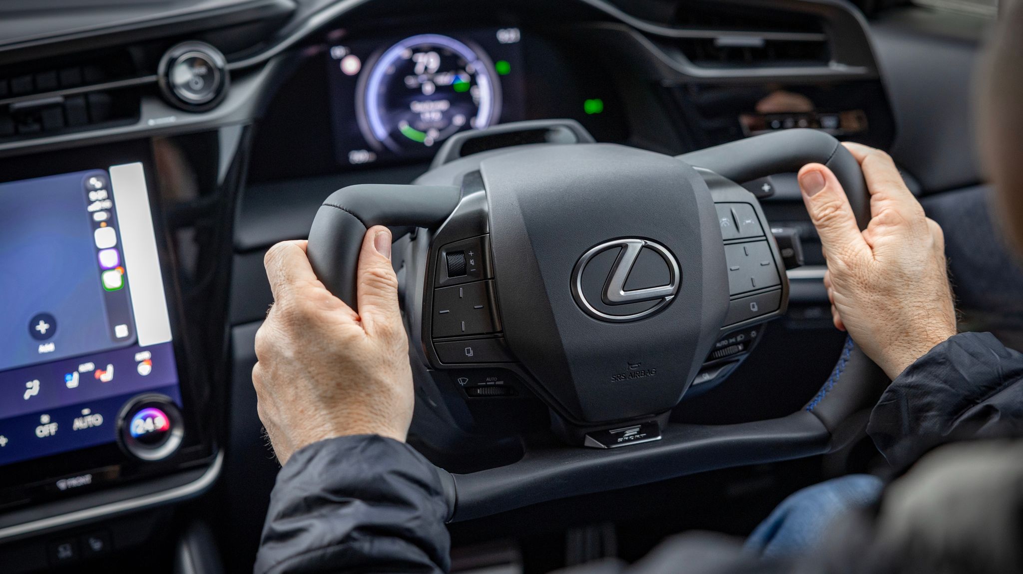 Lexus RZ550e F Sport Yoke Steering Wheel