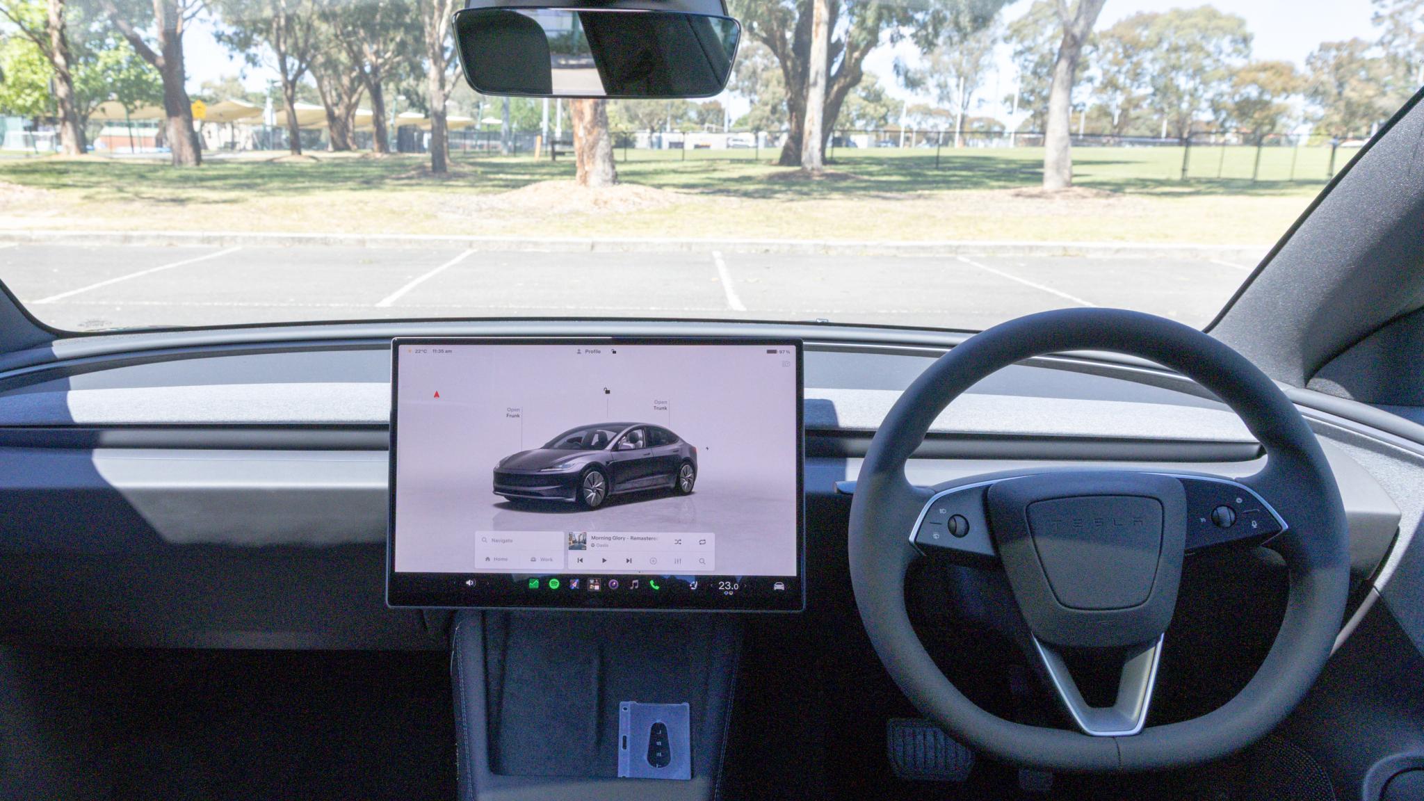 2027 Tesla Model 3 Rear-Wheel Drive interior dashboard