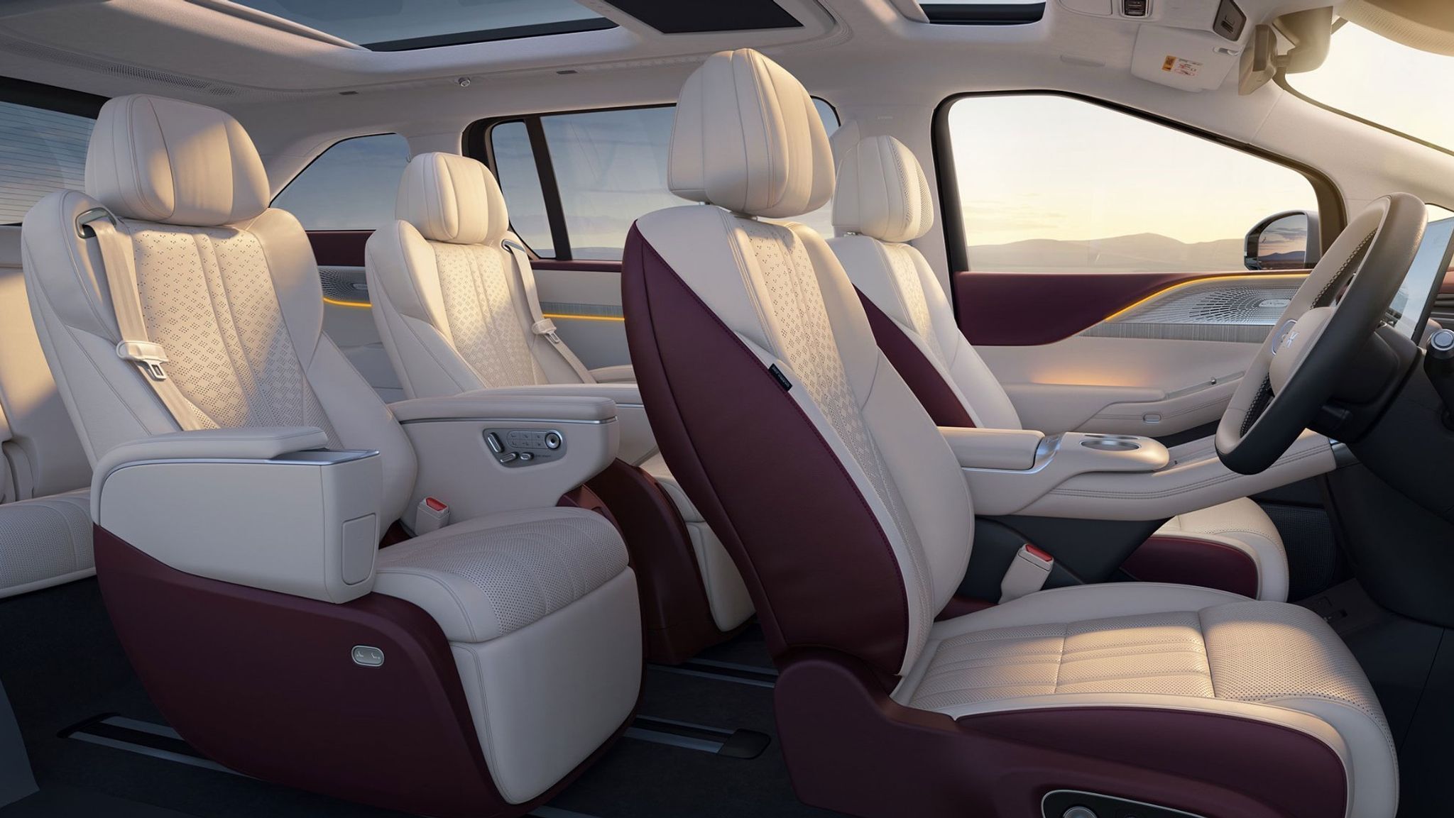 2026 Xpeng X9 electric seven-seat people mover interior