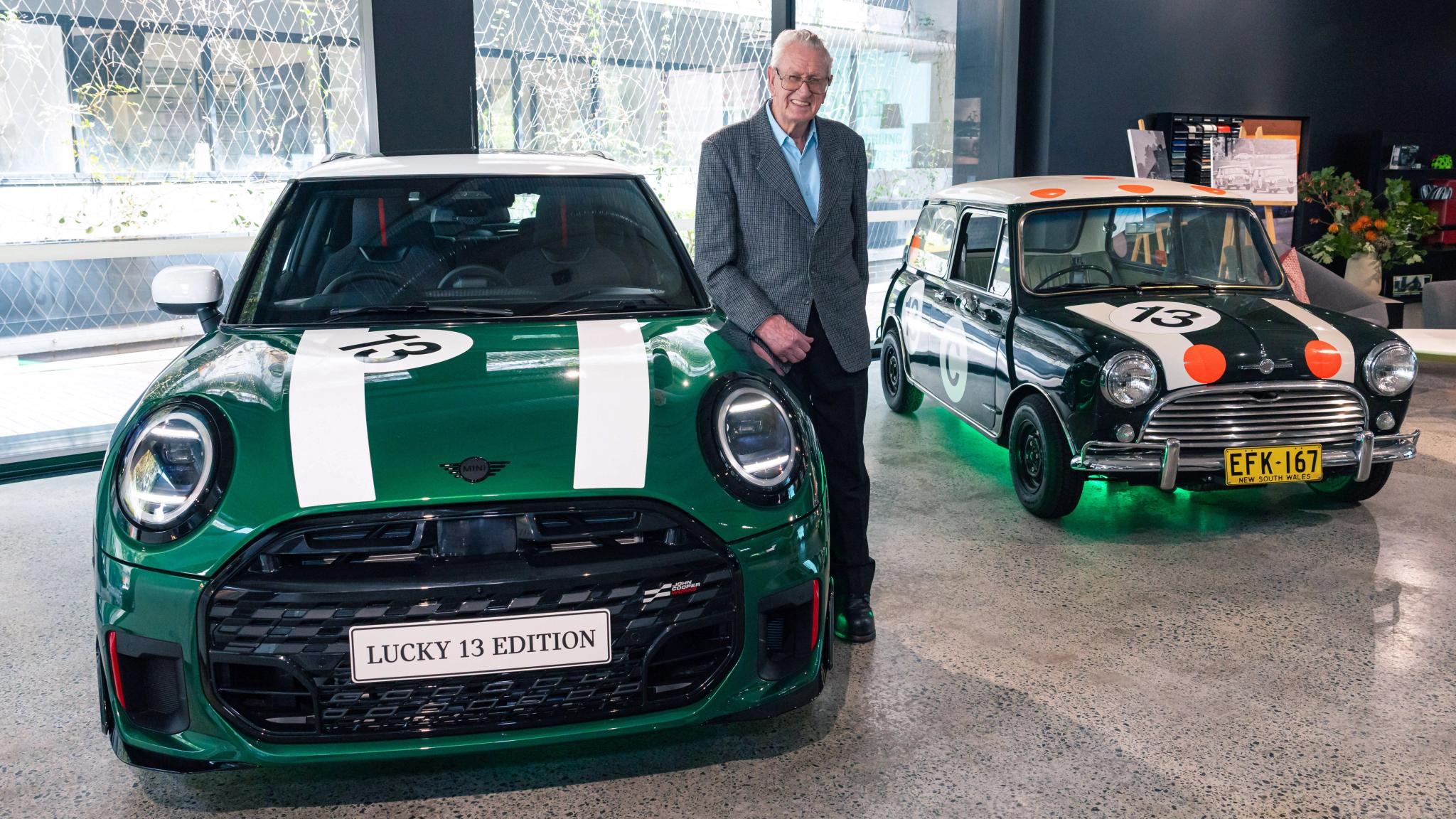 Mini Lucky 13 Edition in British Racing Green