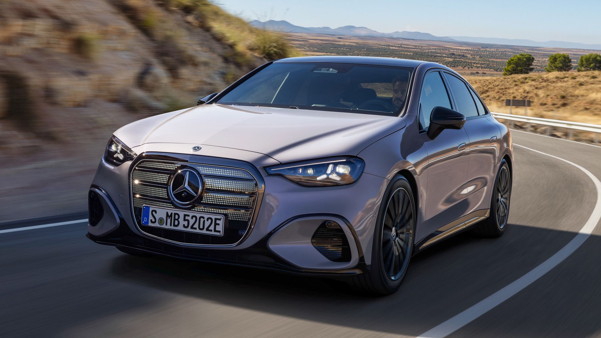 Mercedes-Benz C-Class electric front three-quarter view