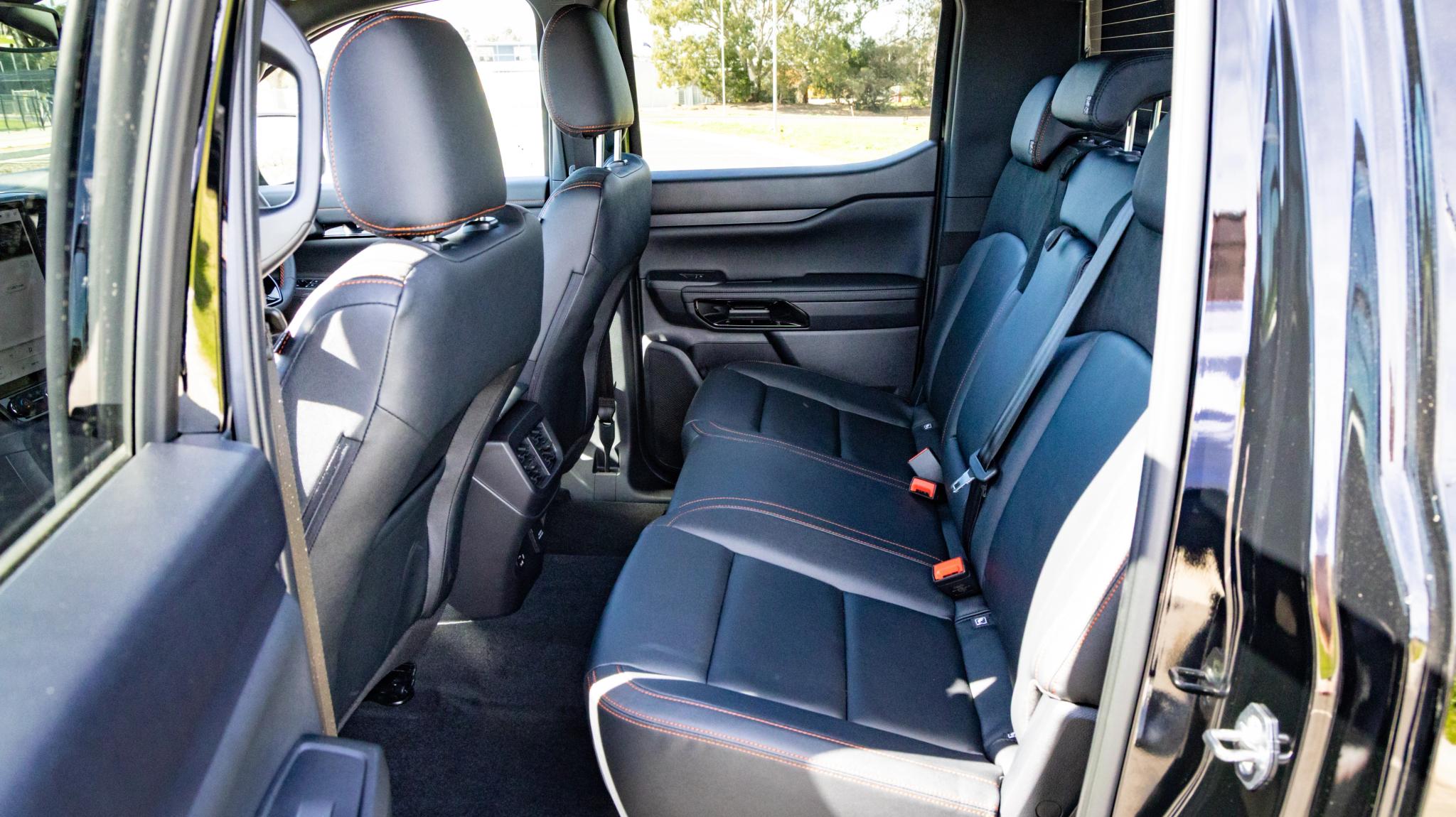 2026 Ford Ranger Wildtrak V6 back seats