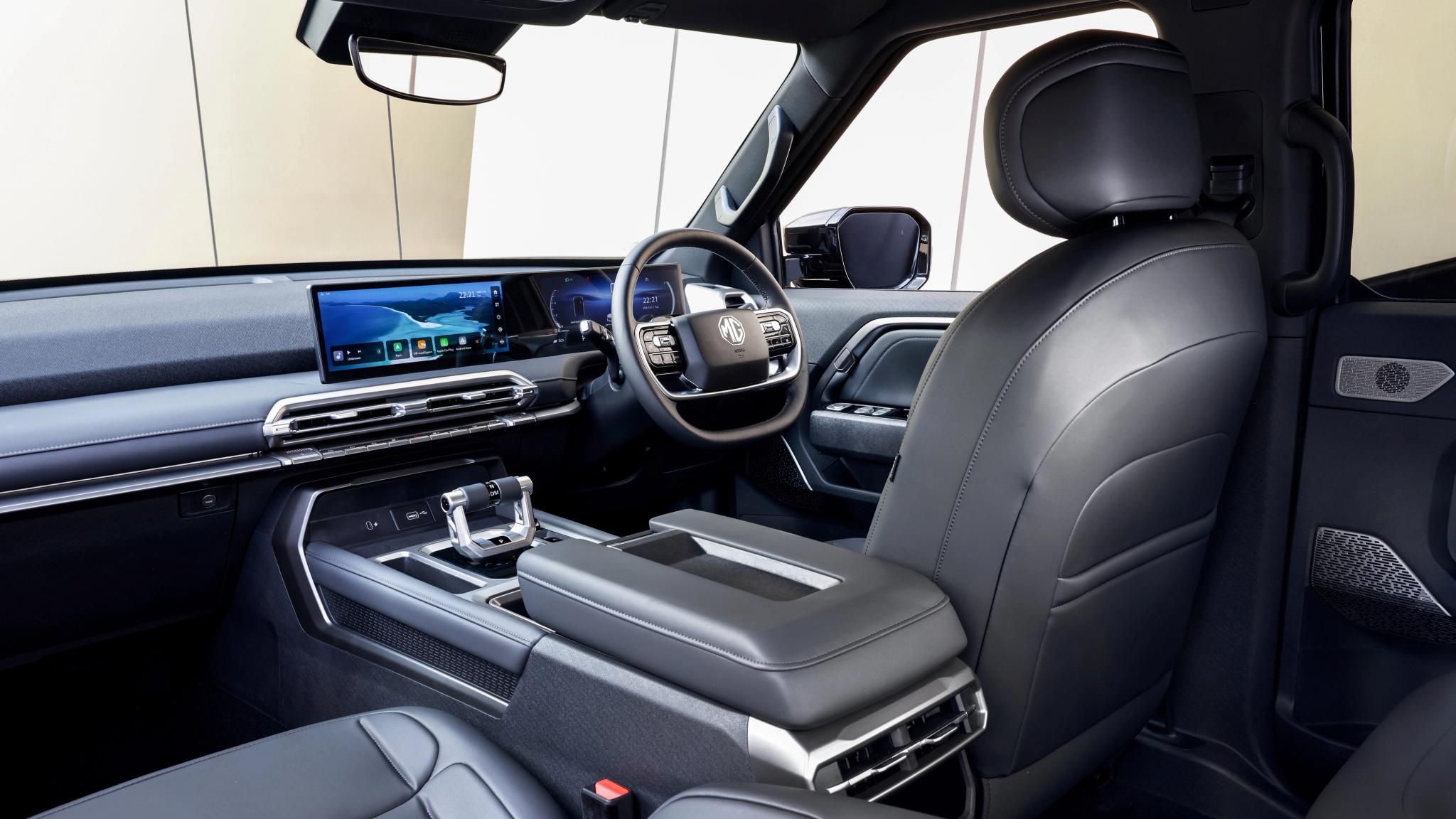 2026 MG U9 Black Edition dual-cab ute interior