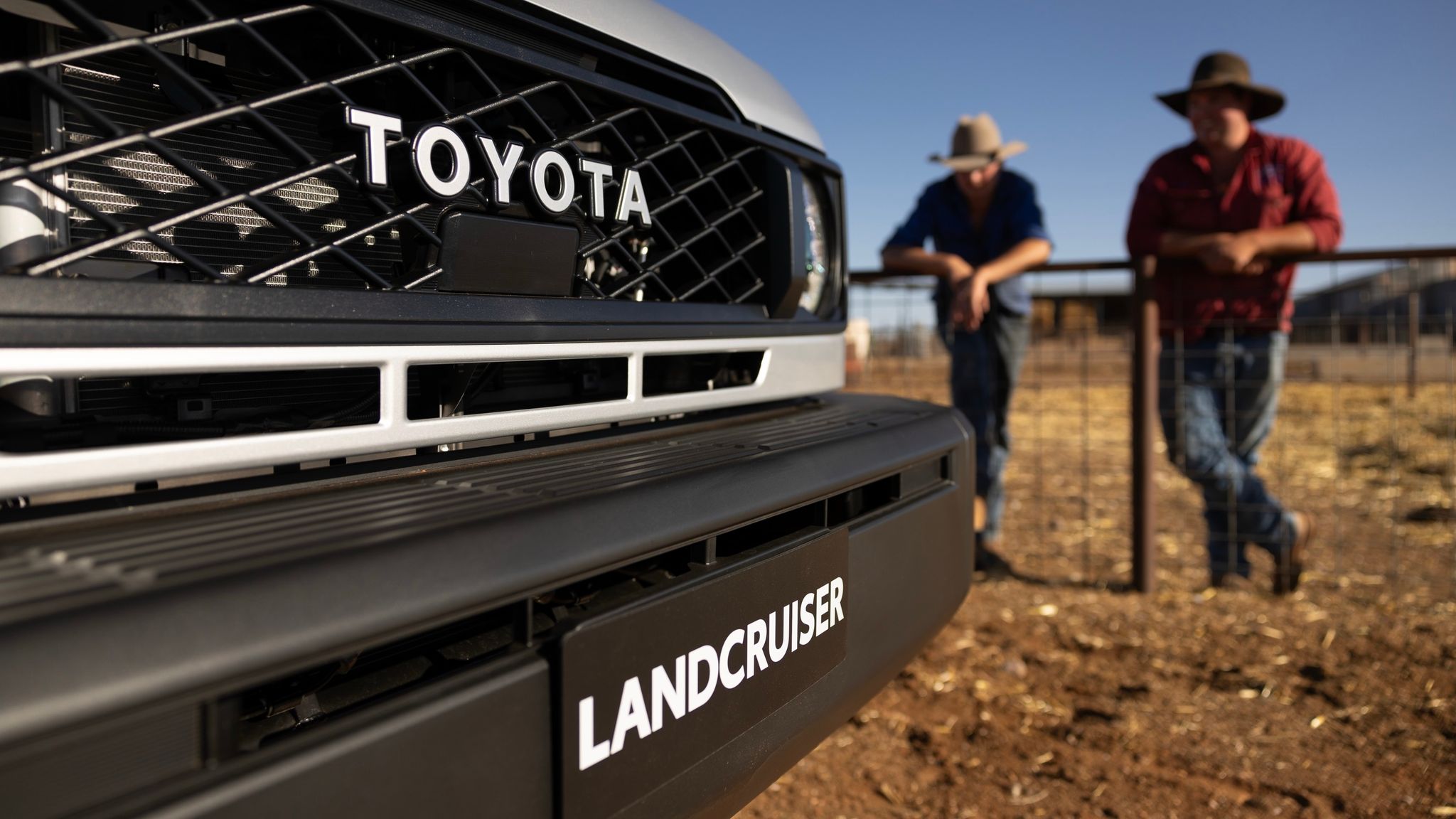 Toyota Landcruiser on farm