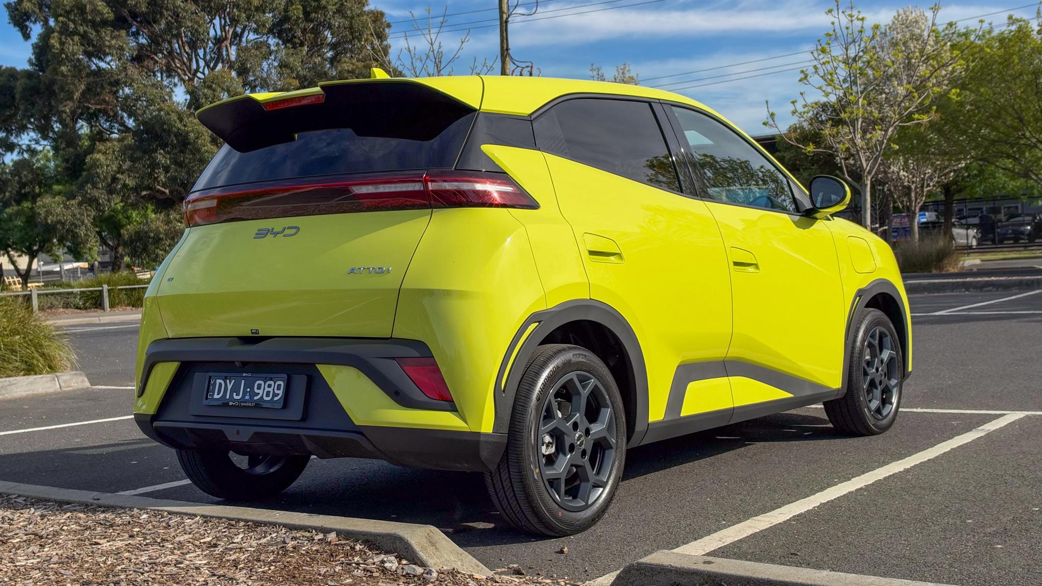 2026 BYD Atto 1 rear three quarter