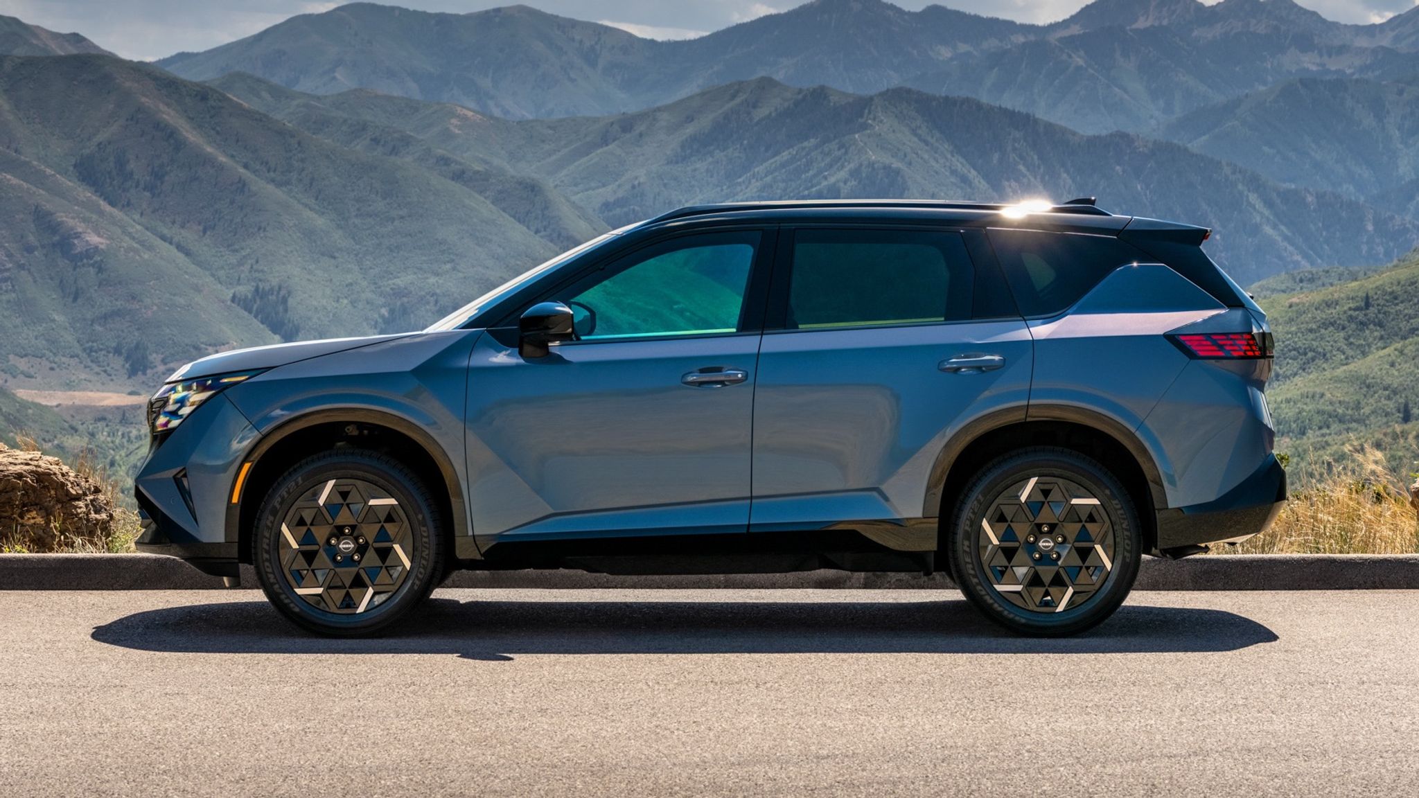 Blue next-generation Nissan Rogue X-Trail e-Power