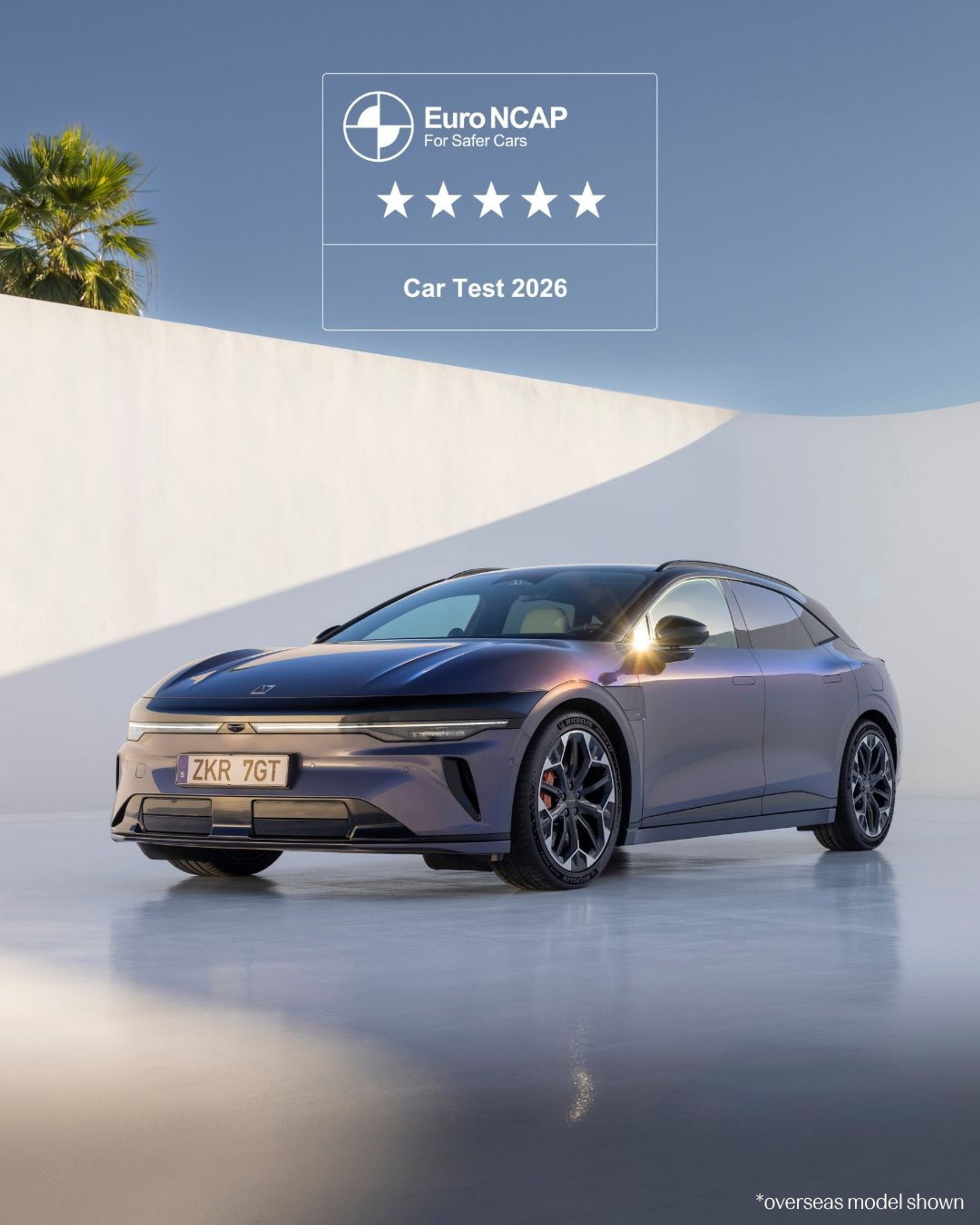 Zeekr 7GT electric wagon undergoing Euro NCAP crash testing under new 2026 safety protocols