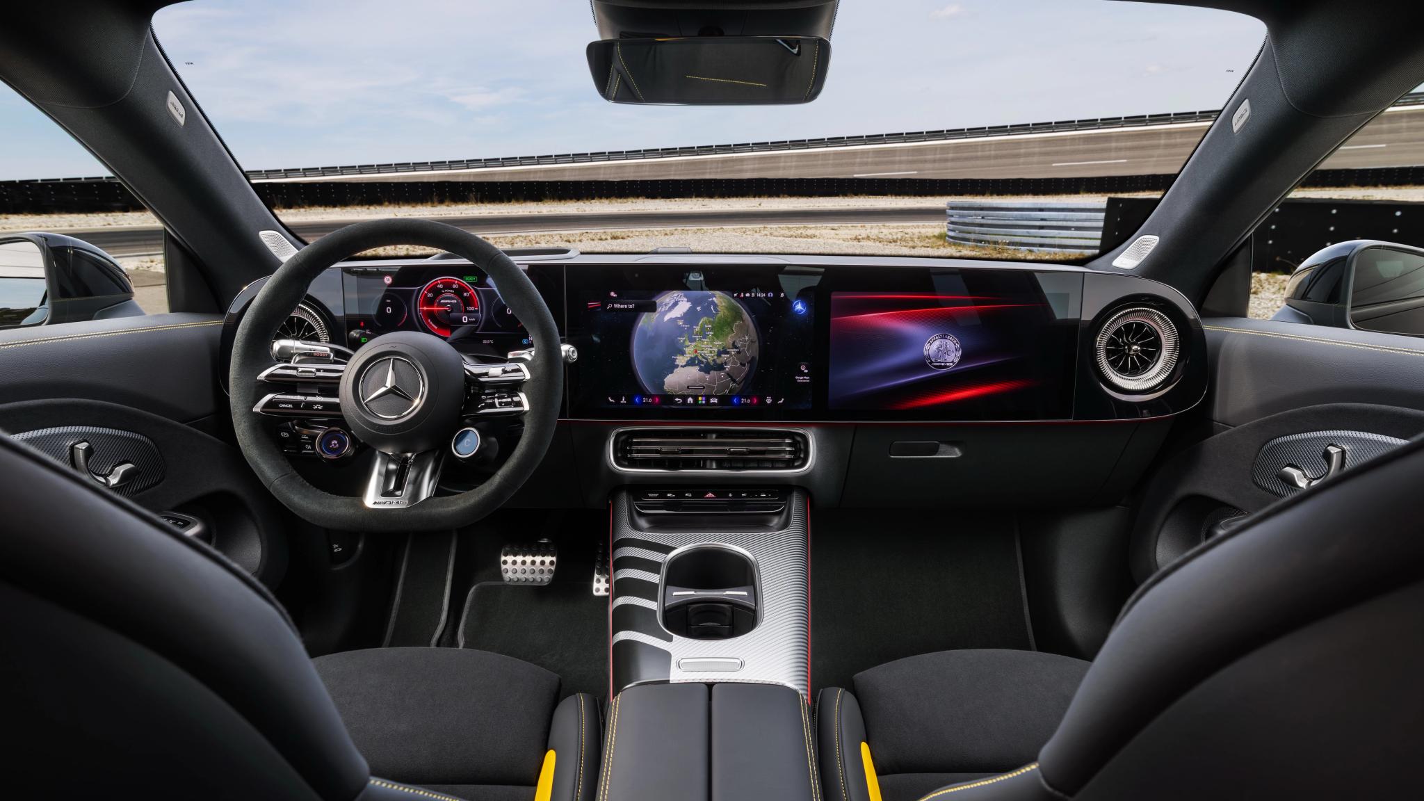 2026 Mercedes-AMG CLA 45 4MATIC+ electric performance sedan interior