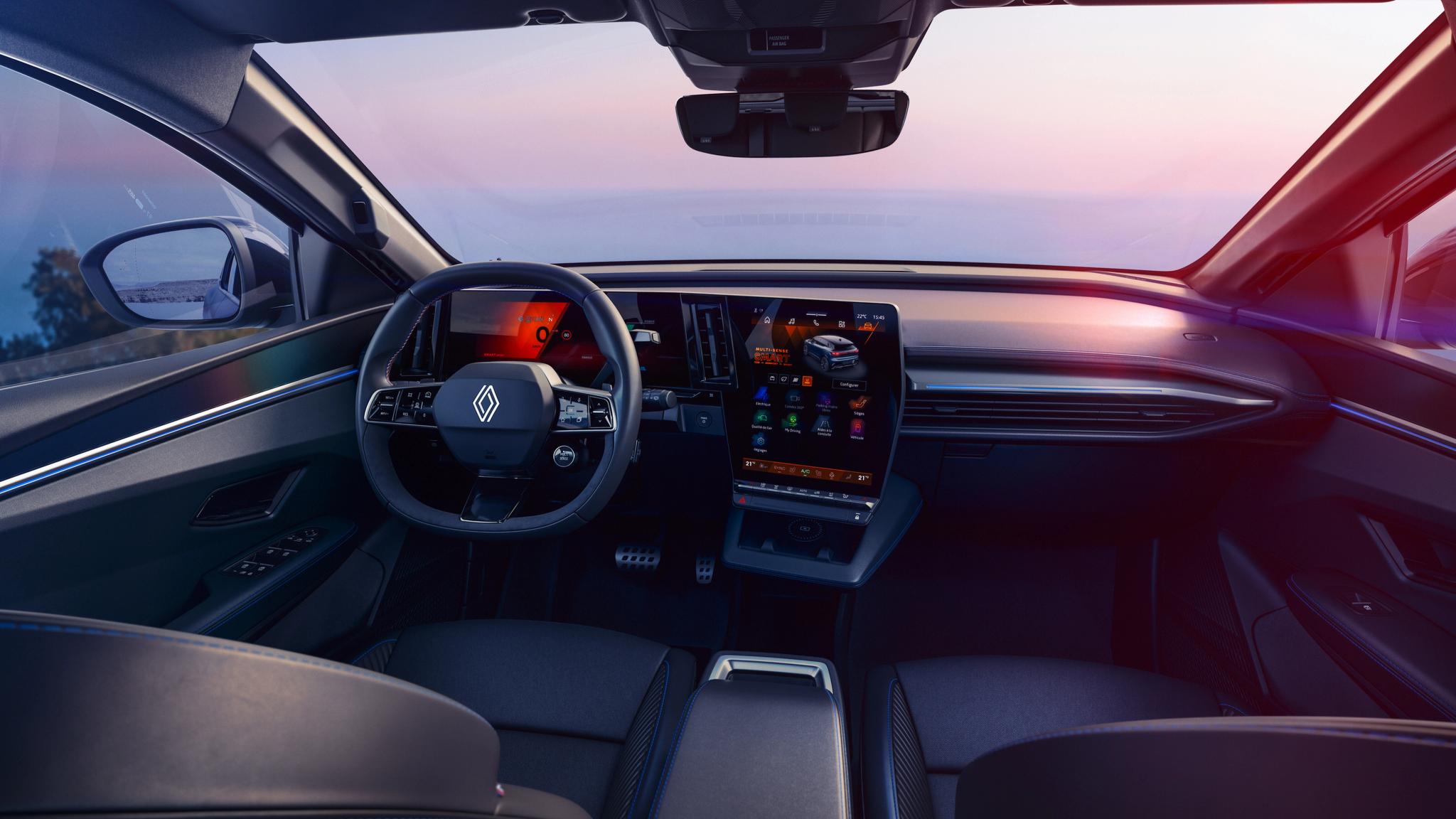 2027 Renault Megane E-Tech facelift electric SUV interior