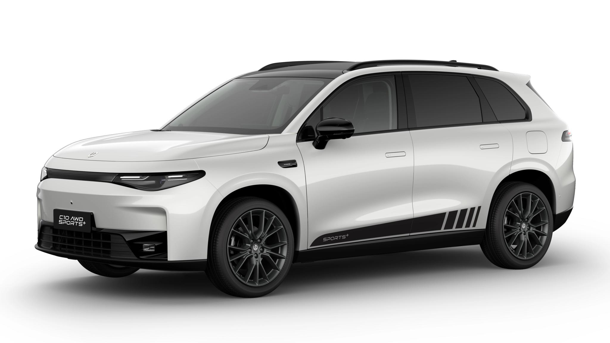 Leapmotor C10 AWD Sports+ Special Edition electric SUV in white