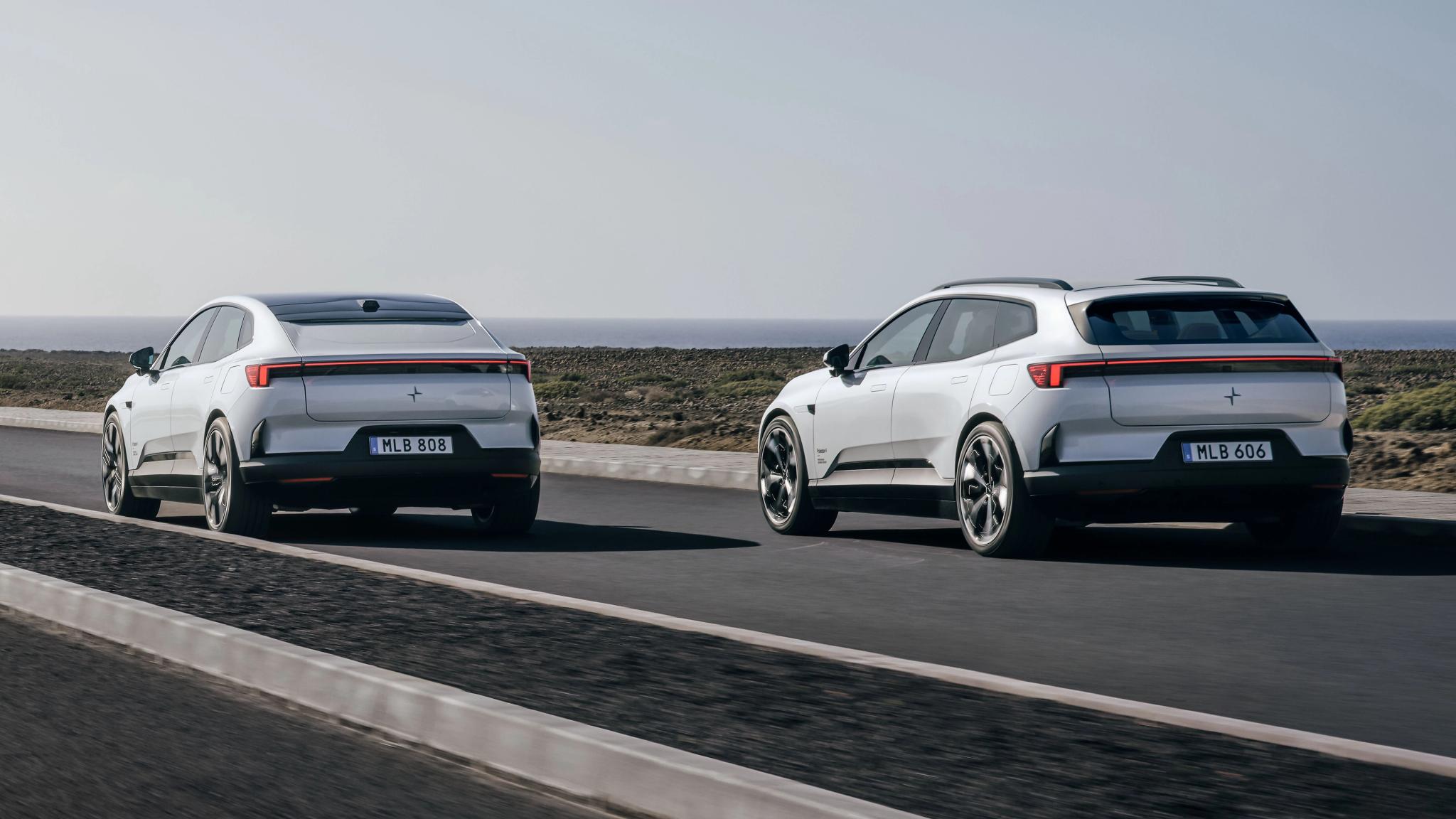 2027 Polestar 4 SUV and Coupe in white