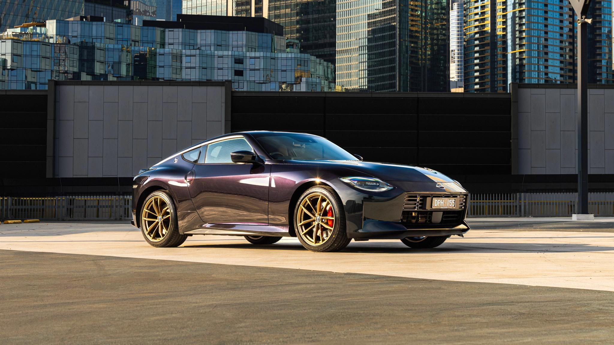  2026 Nissan Z Heritage Edition Midnight Purple RAYS bronze wheels Australia