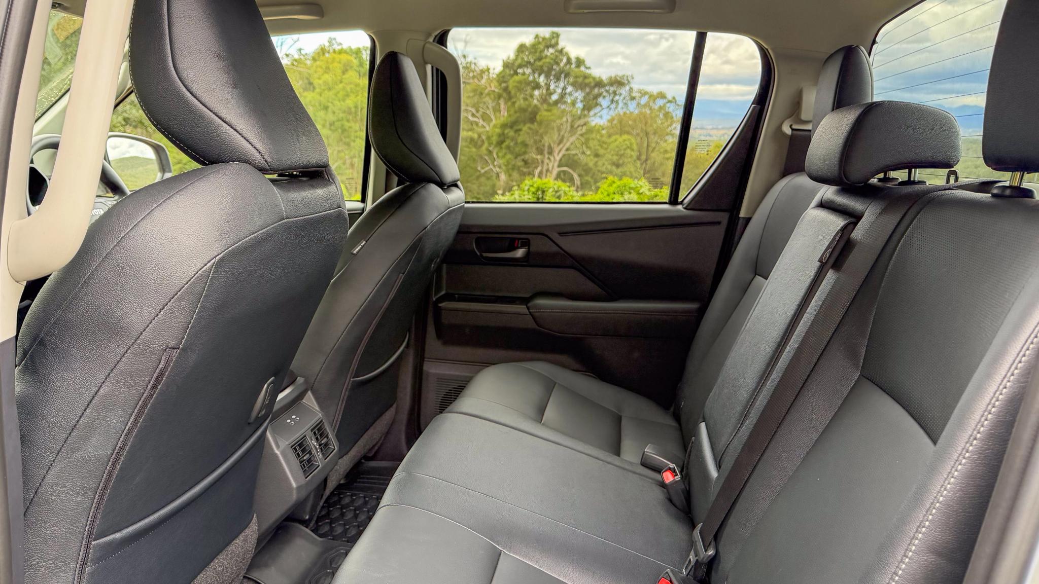 2026 Toyota HiLux BEV rear seats