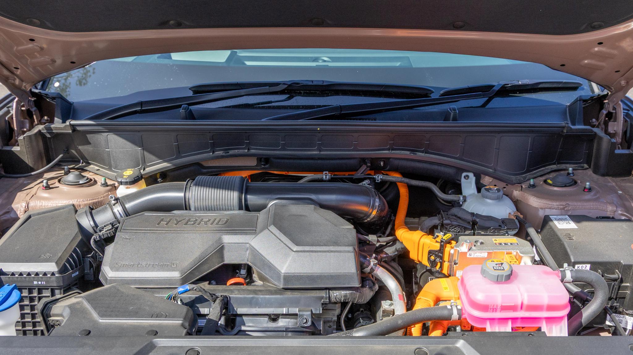 2026 Hyundai Santa Fe Hybrid under bonnet