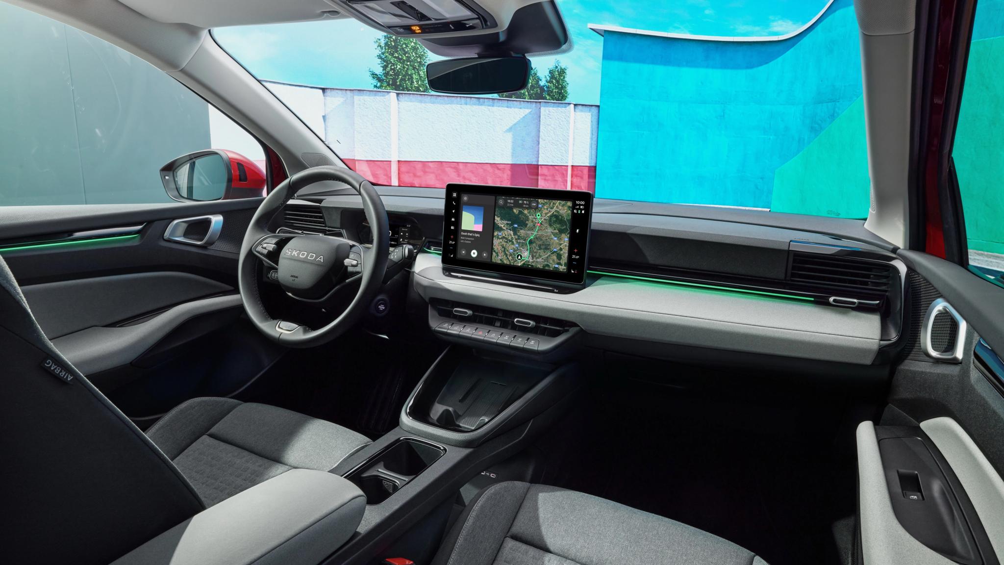 2027 Skoda Epiq small electric SUV interior