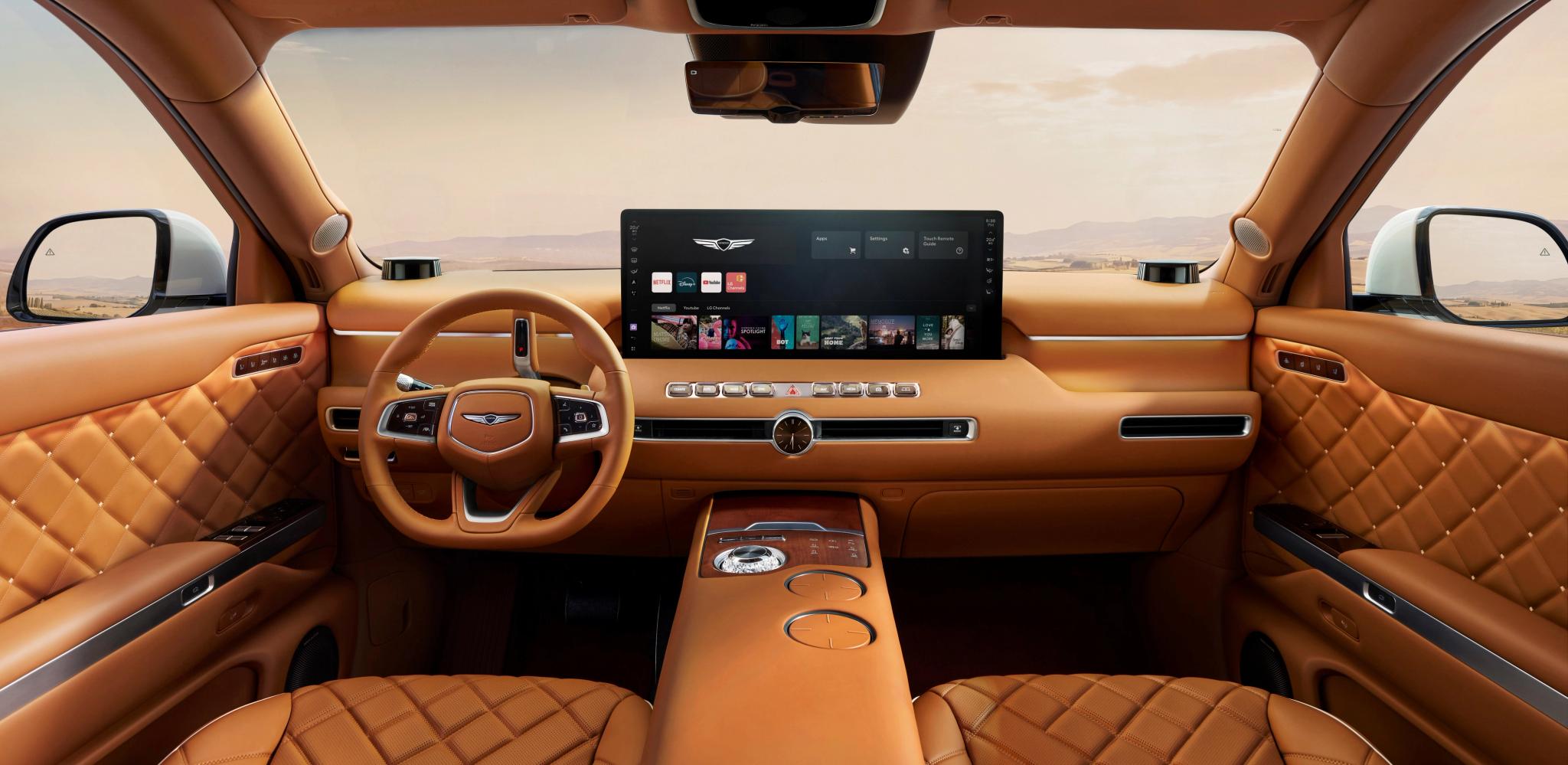 2027 Genesis GV90 electric flagship SUV dashboard
