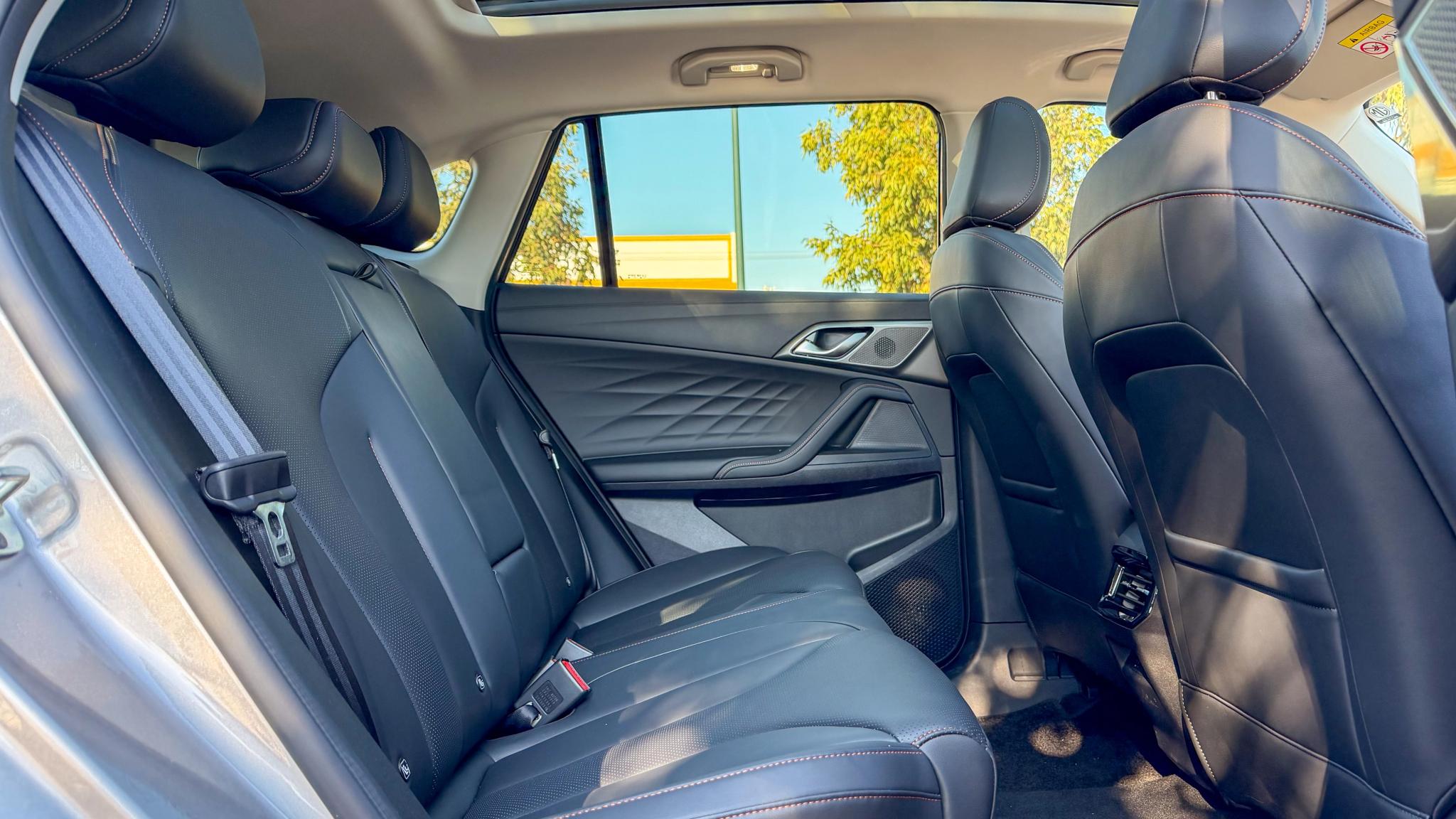2026 MG HS Hybrid+ rear seats