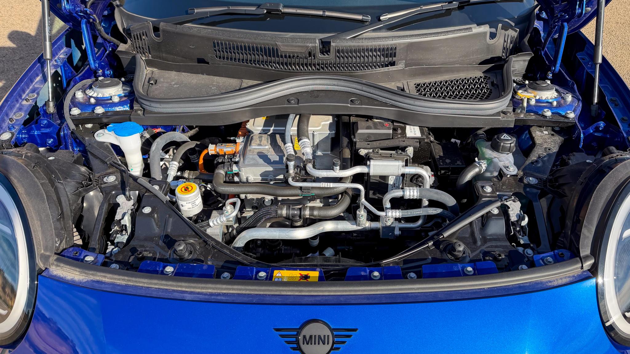2026 Mini Cooper JCW Electric under bonnet