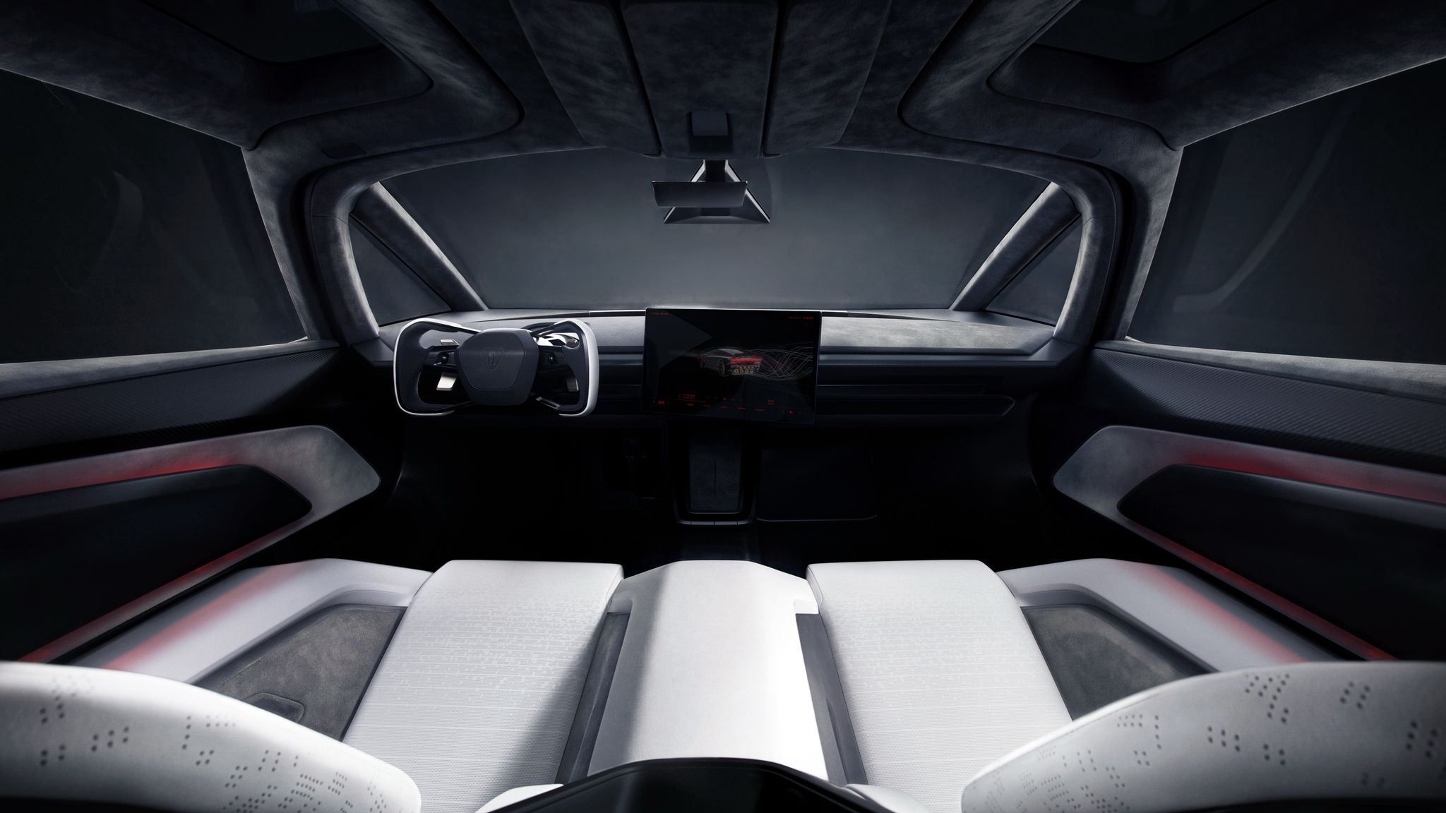 New Tesla Roadster two-seat electric coupe interior