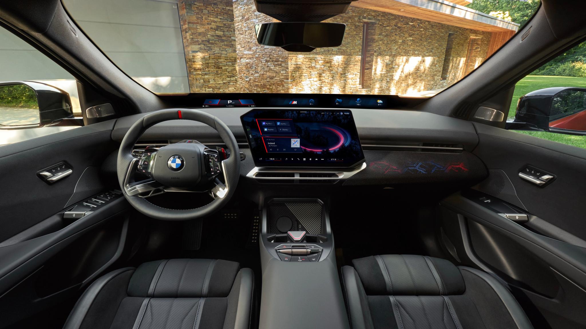 BMW iX4 electric coupe SUV interior