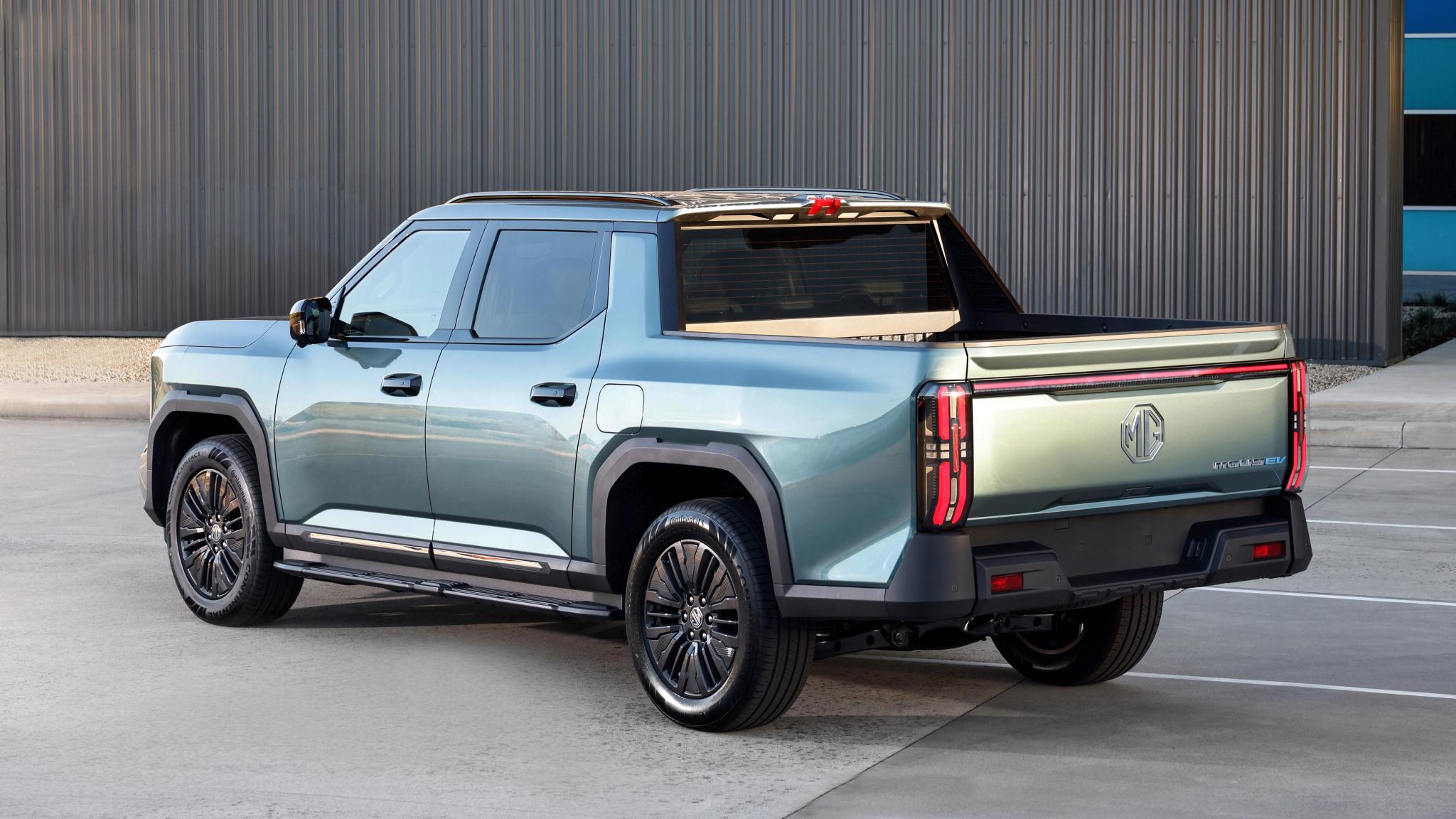MG U9 EV electric dual-cab ute rear