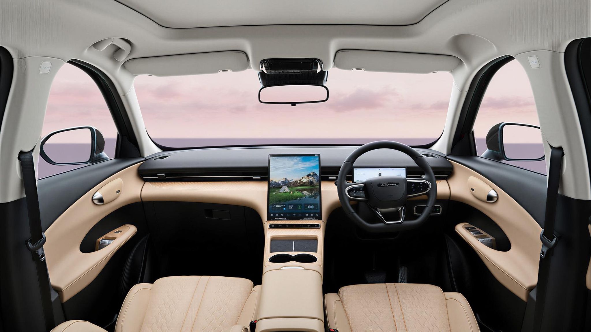 Lepas L6 electric SUV interior dashboard
