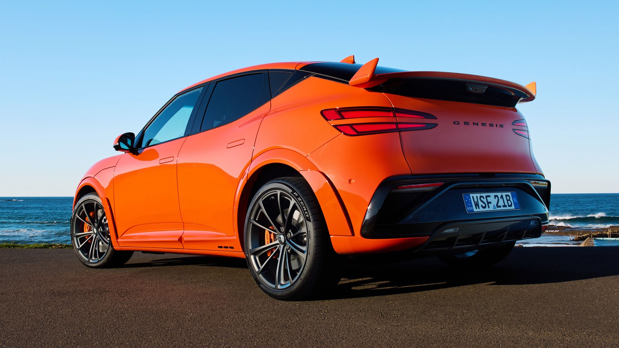 2026 Genesis GV60 Magma performance electric SUV rear