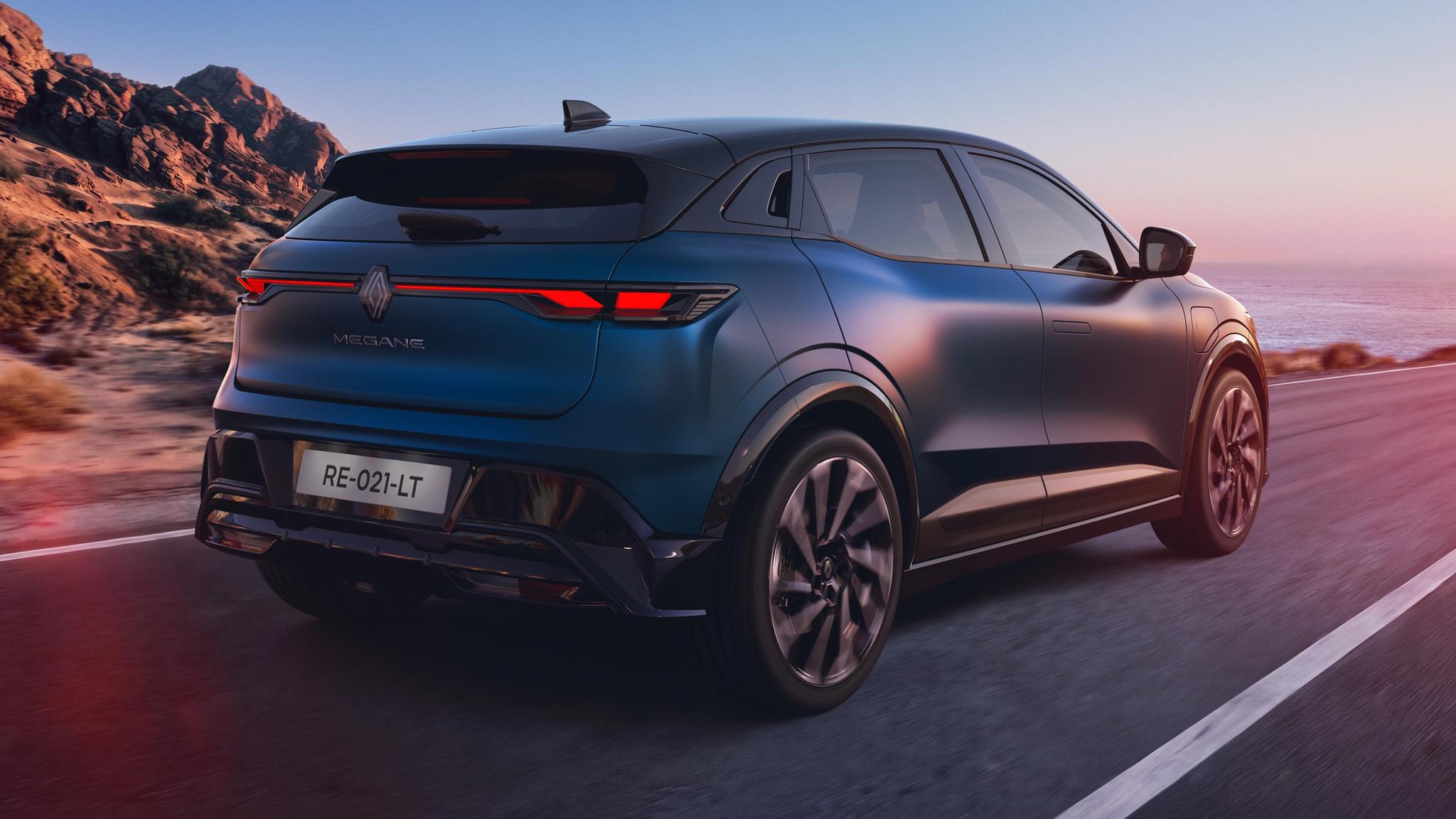 2027 Renault Megane E-Tech facelift electric SUV rear