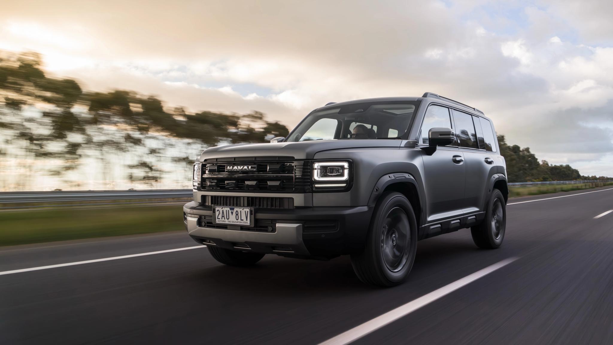 New GWM Haval H7 midsize SUV with boxy styling and upright front end
