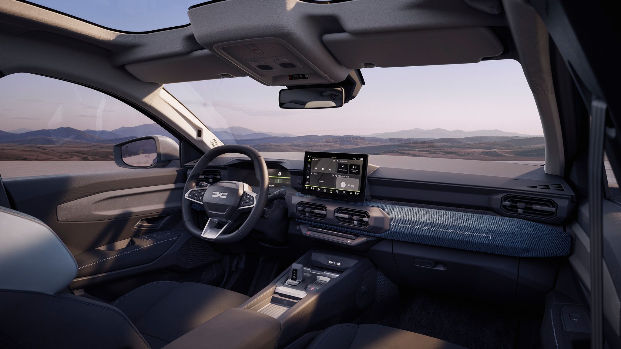 2026 Dacia Striker hybrid crossover interior