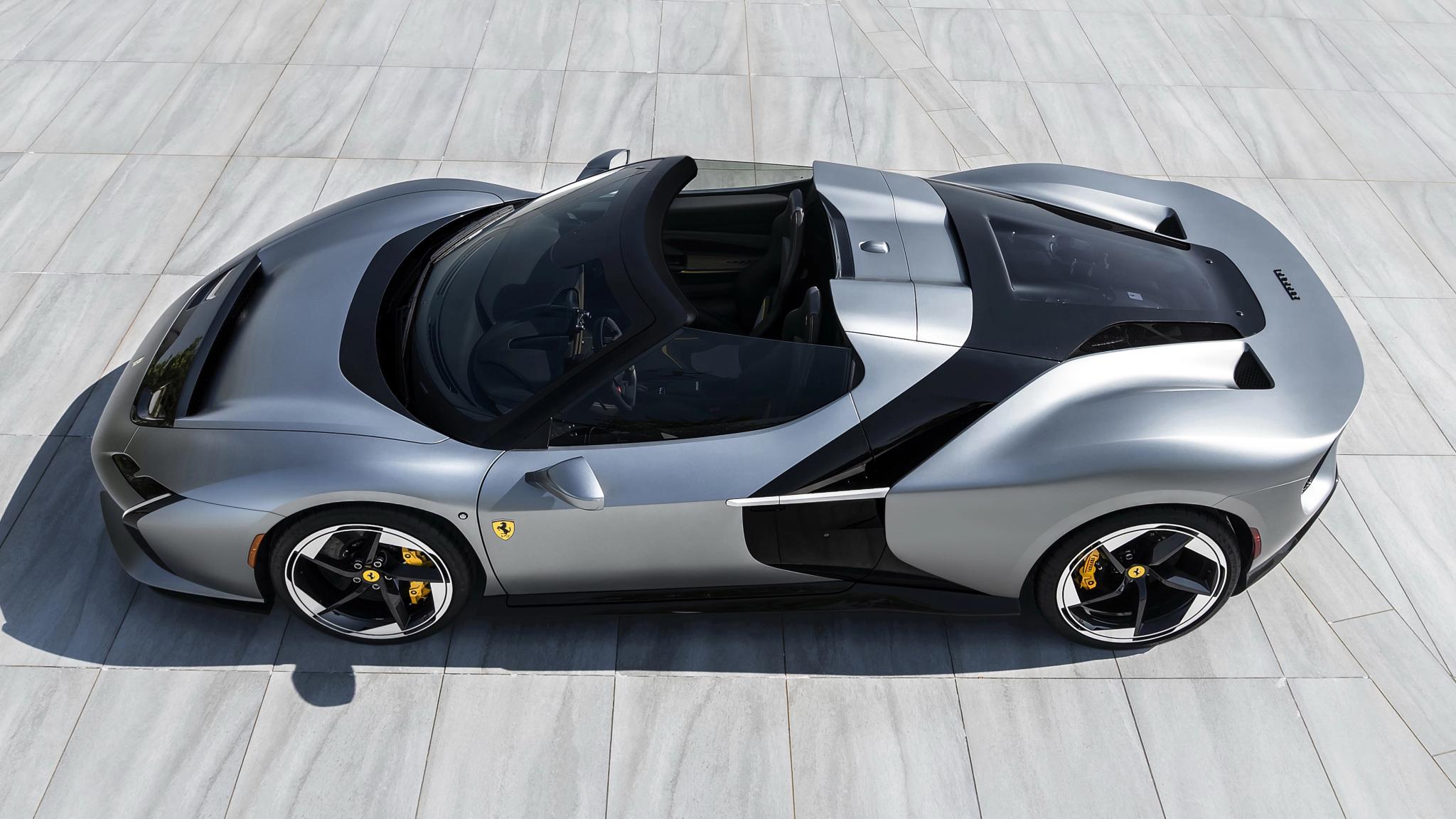 Ferrari HC25 one-off roadster in matt Moonlight Grey