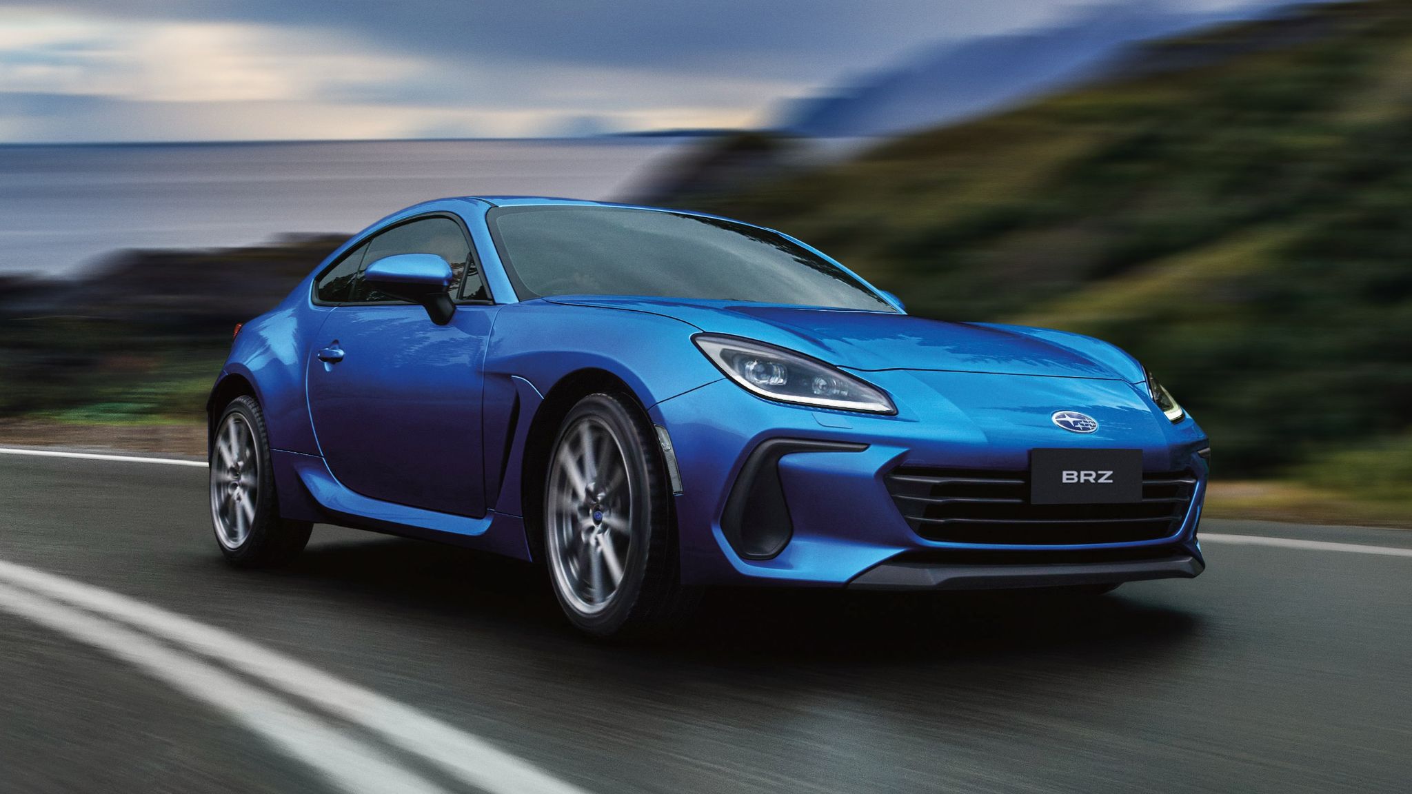 Blue Subaru BRZ tS coupe