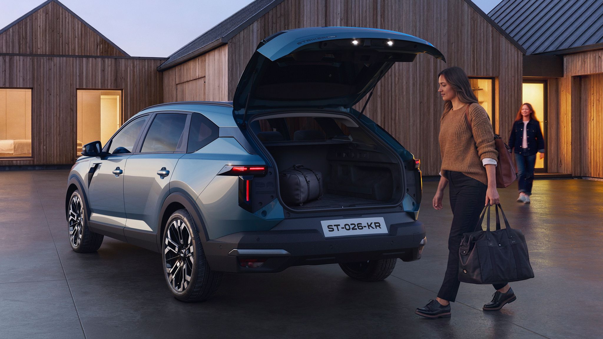 2026 Dacia Striker hybrid crossover rear boot
