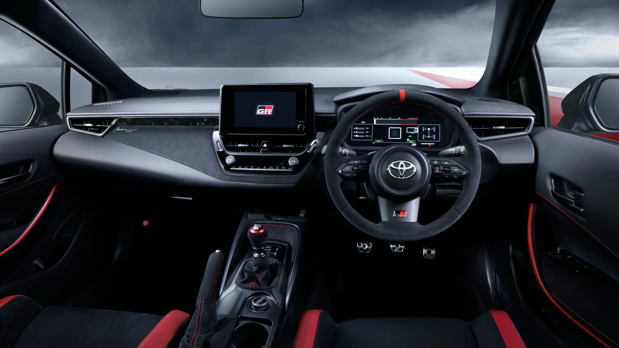 Toyota GRMN Corolla two-seater hot hatch interior