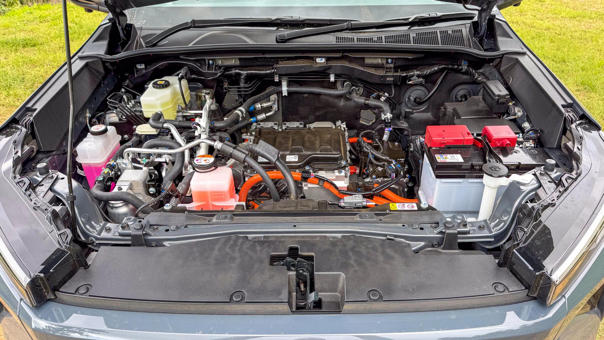 2026 Toyota HiLux BEV under bonnet engine bay