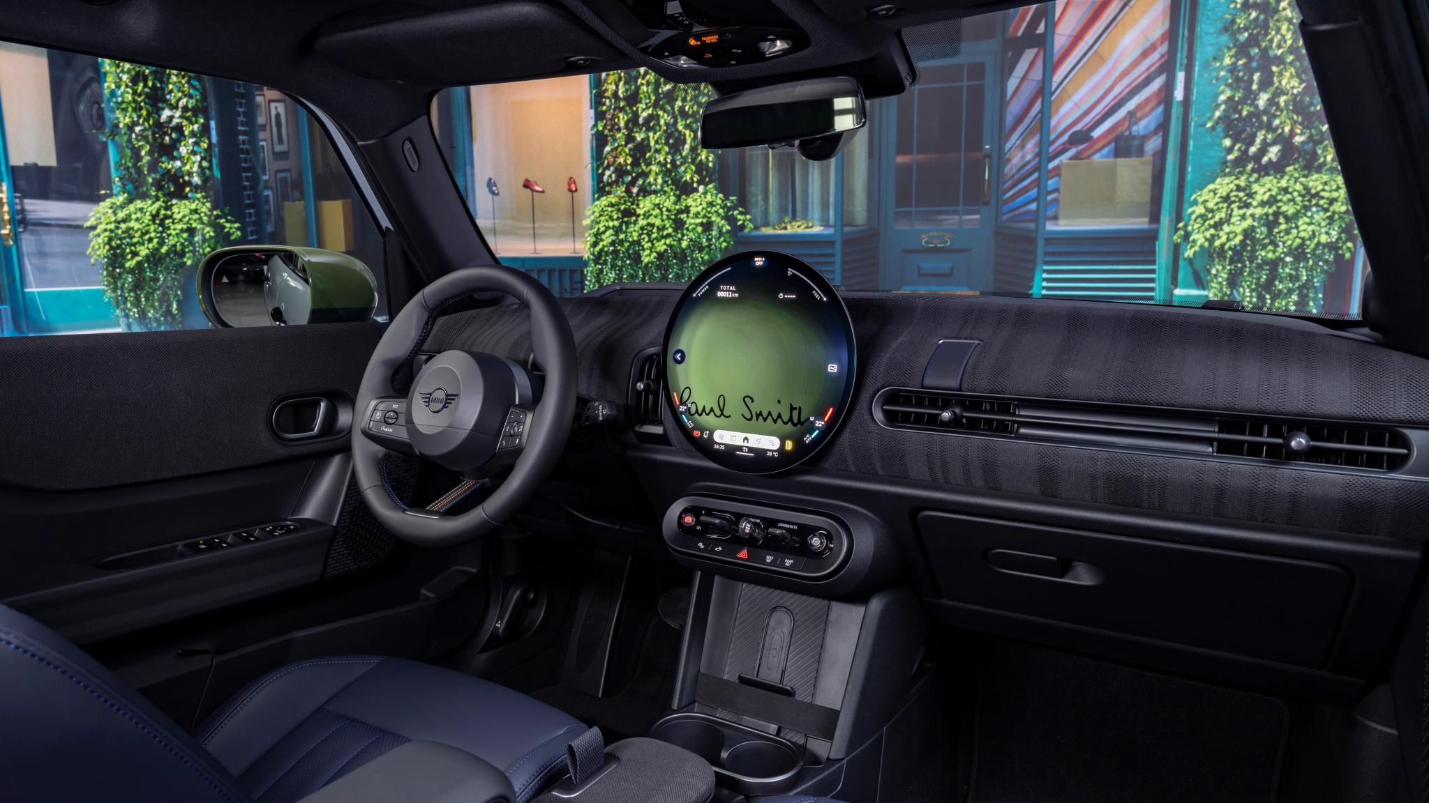 2026 MINI Paul Smith Edition Cooper SE in Inspired White with Nottingham Green accents and 18-inch alloy wheels in Australia