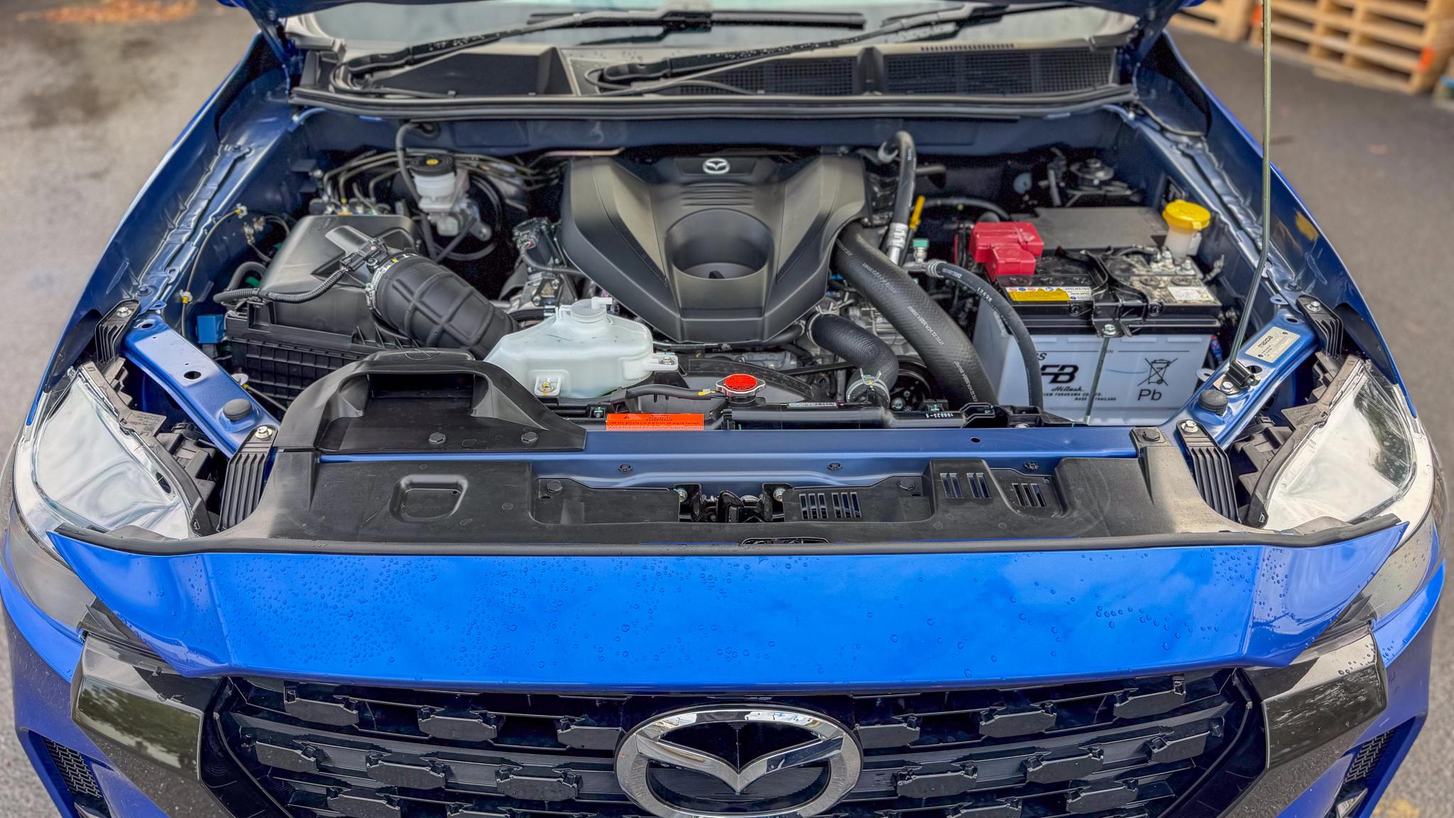 2026 Mazda BT-50 GT under bonnet engine