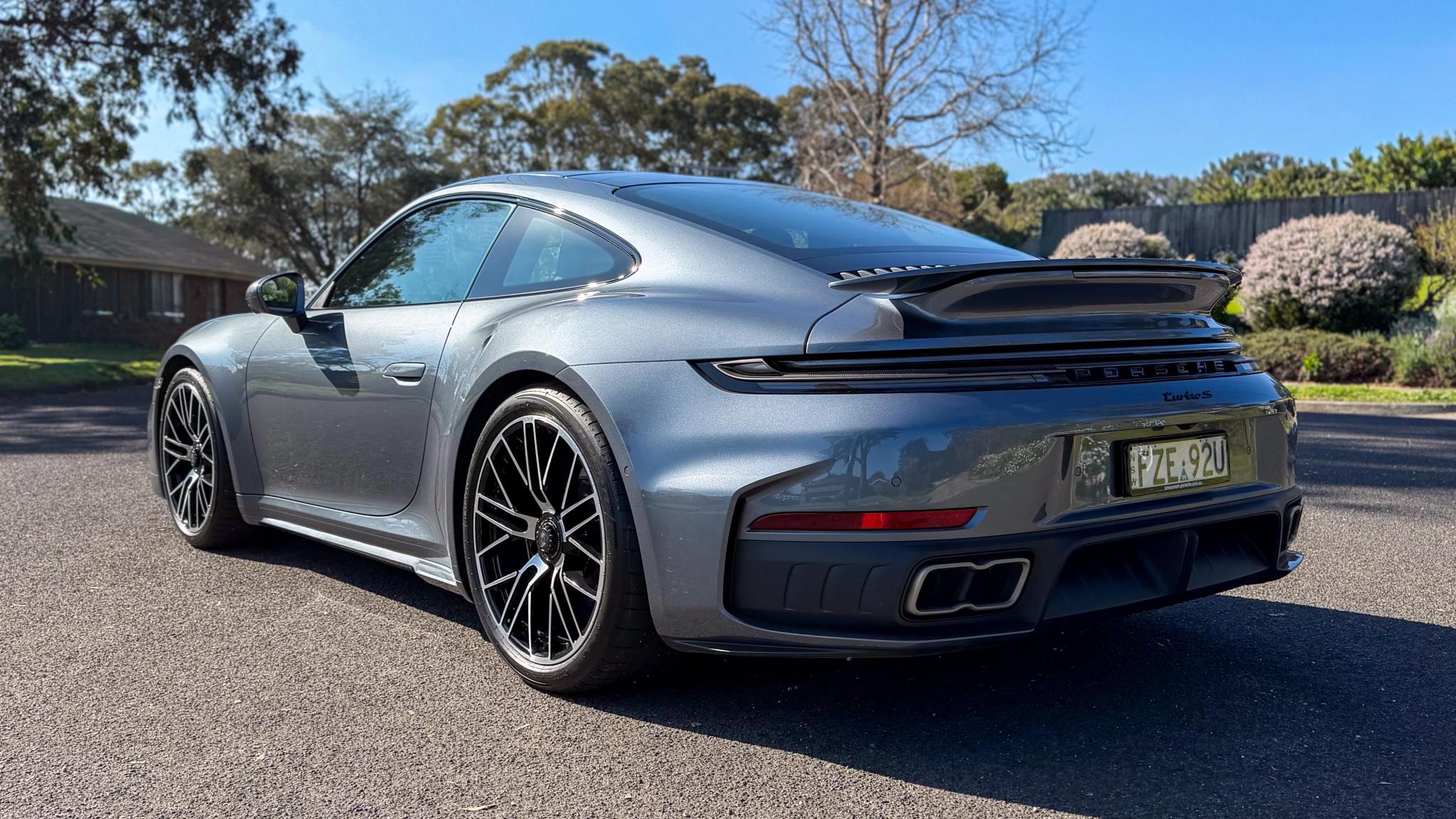 2026 Porsche 911 Turbo S rear three quarter