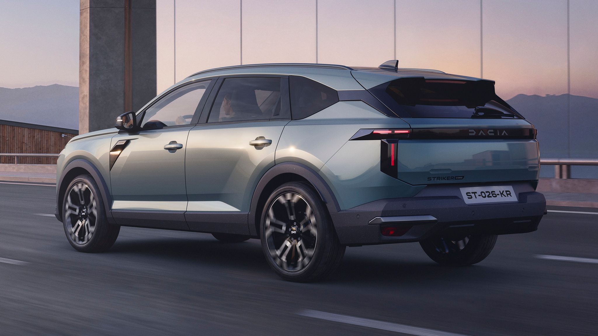 2026 Dacia Striker hybrid crossover rear