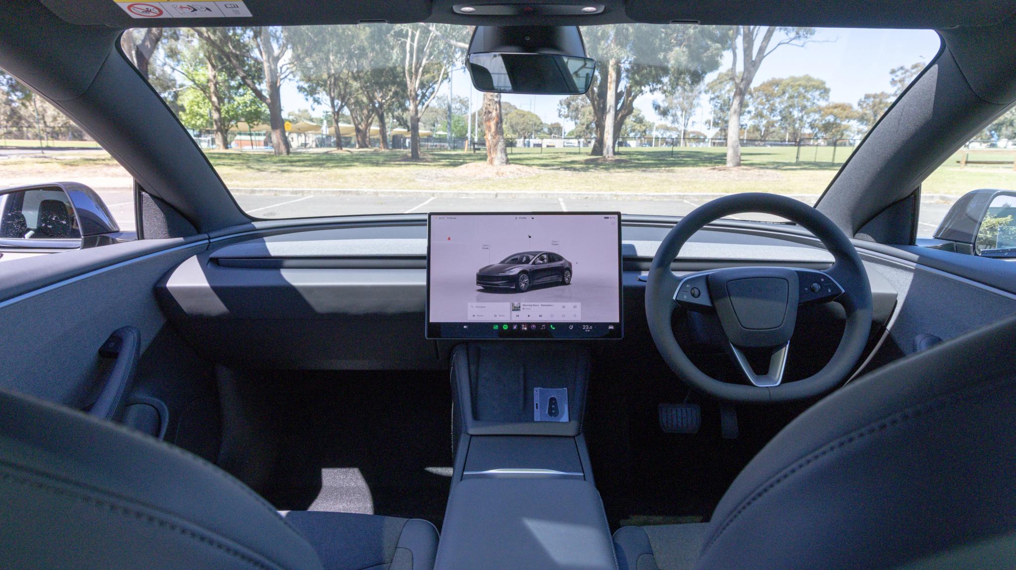 2027 Tesla Model 3 Rear-Wheel Drive front dashboard