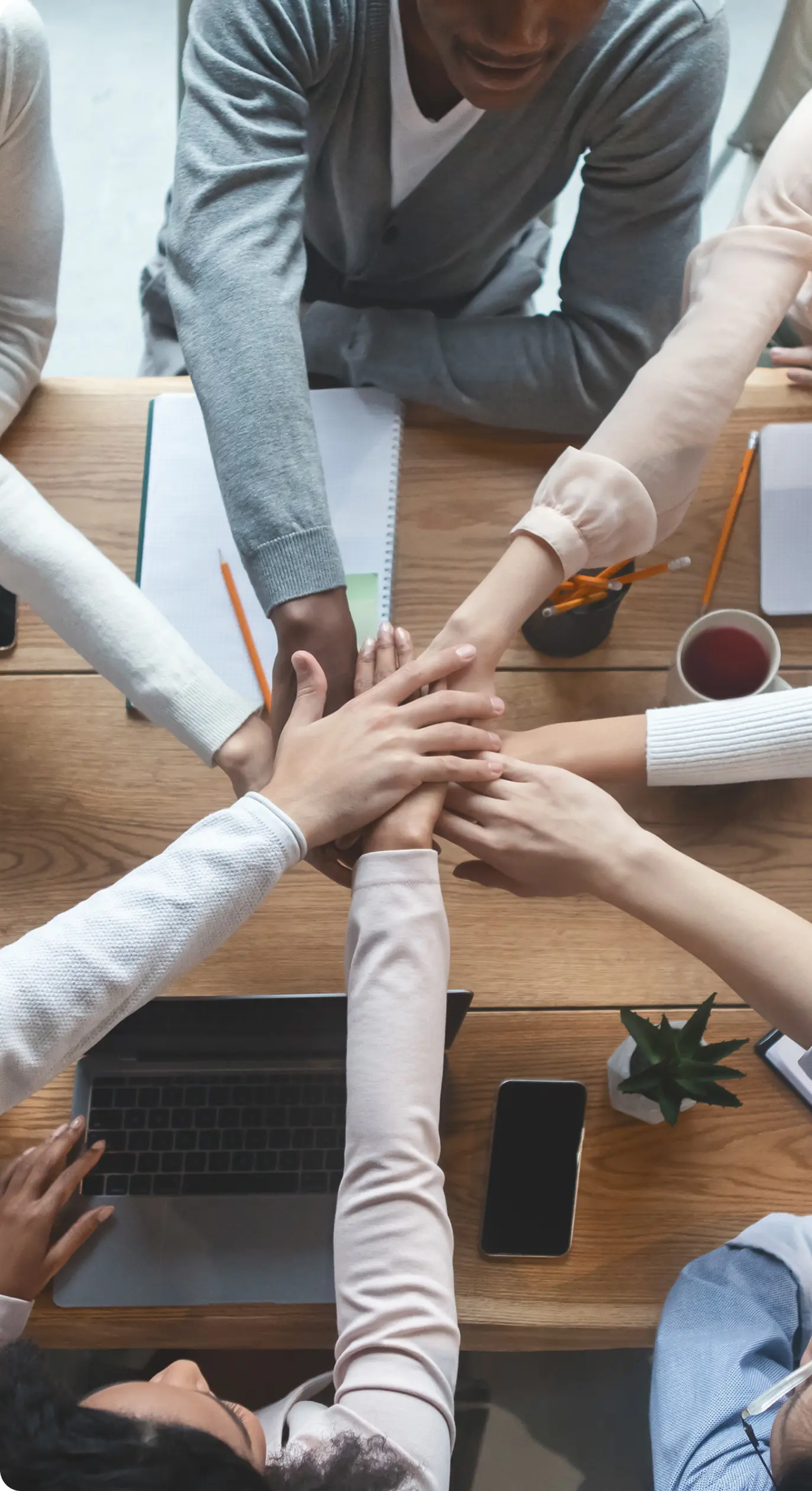 Group of hands