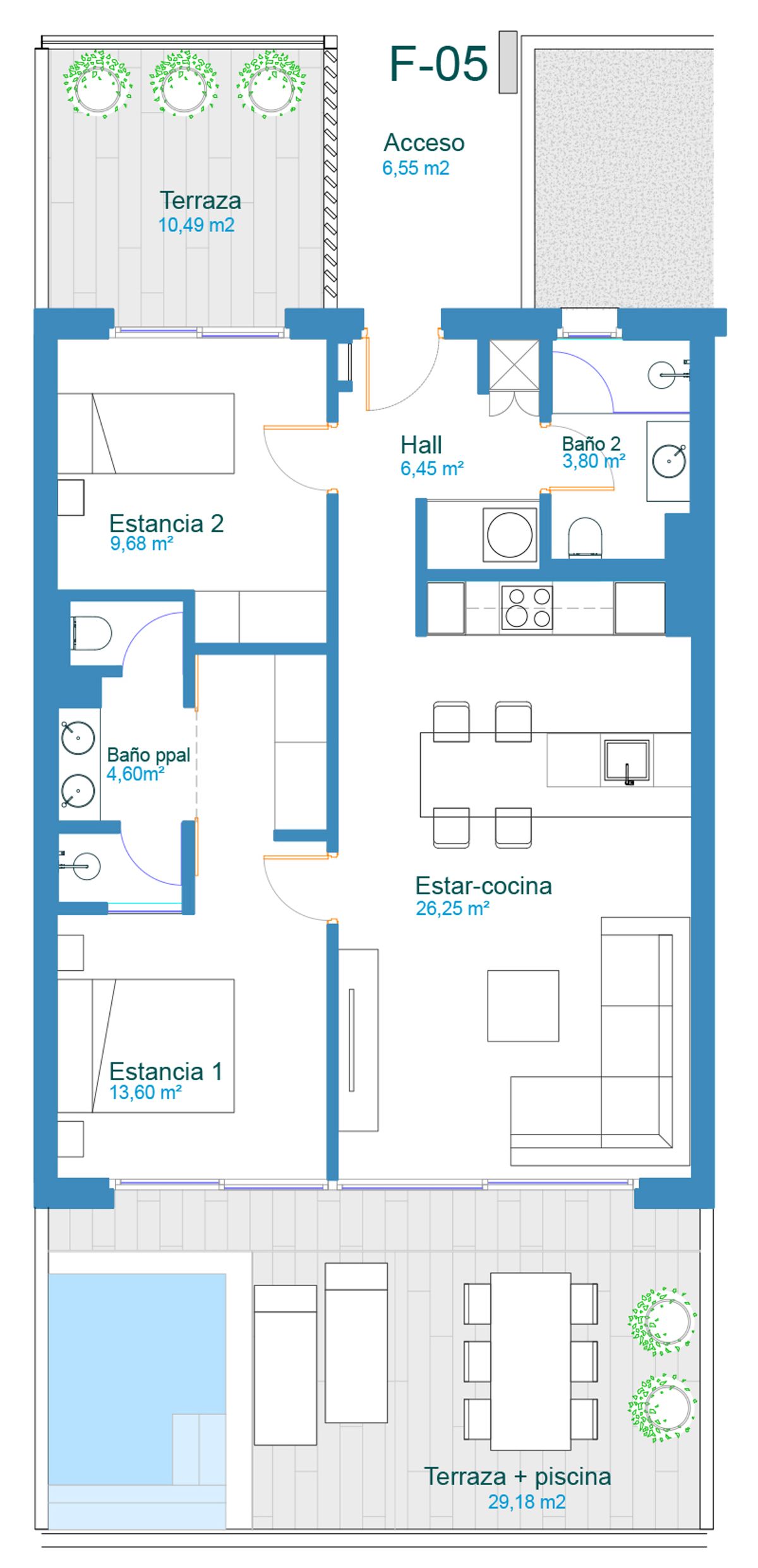 Plano de la vivienda · Vivienda 28